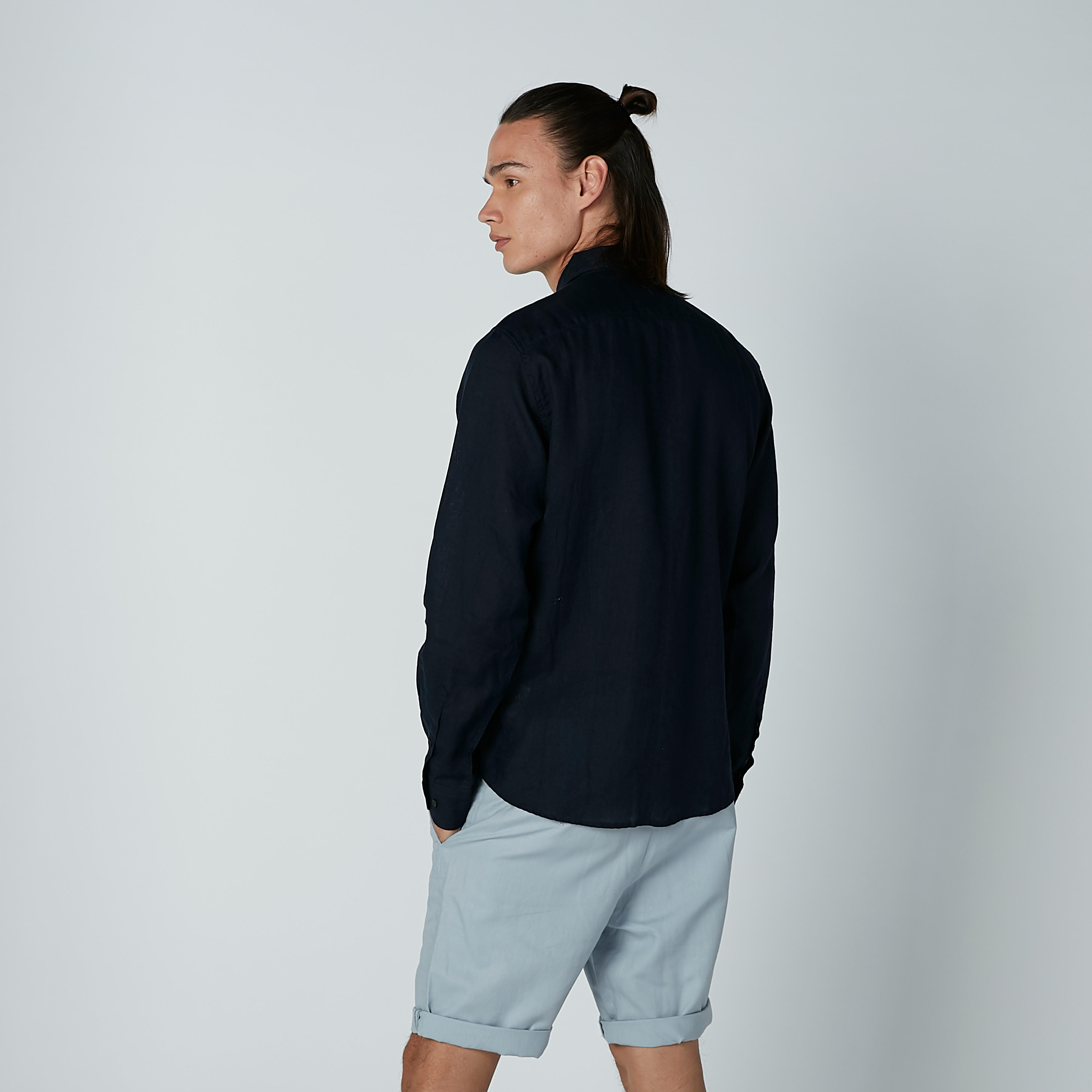 Being Human Solid Shirt with Long Sleeves-men-clothing-shirts-image-4