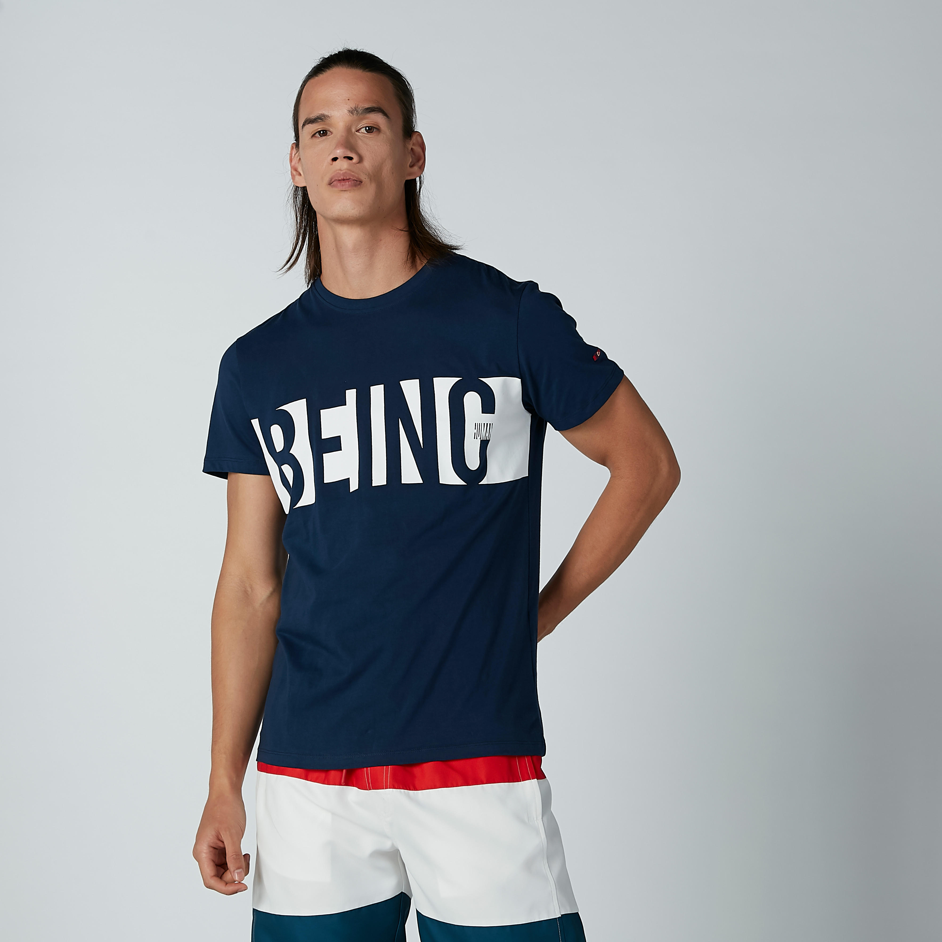 Being Human Printed T-shirt with Round Neck and Short Sleeves-men-clothing-tshirtsandpolos-tshirts-image-1