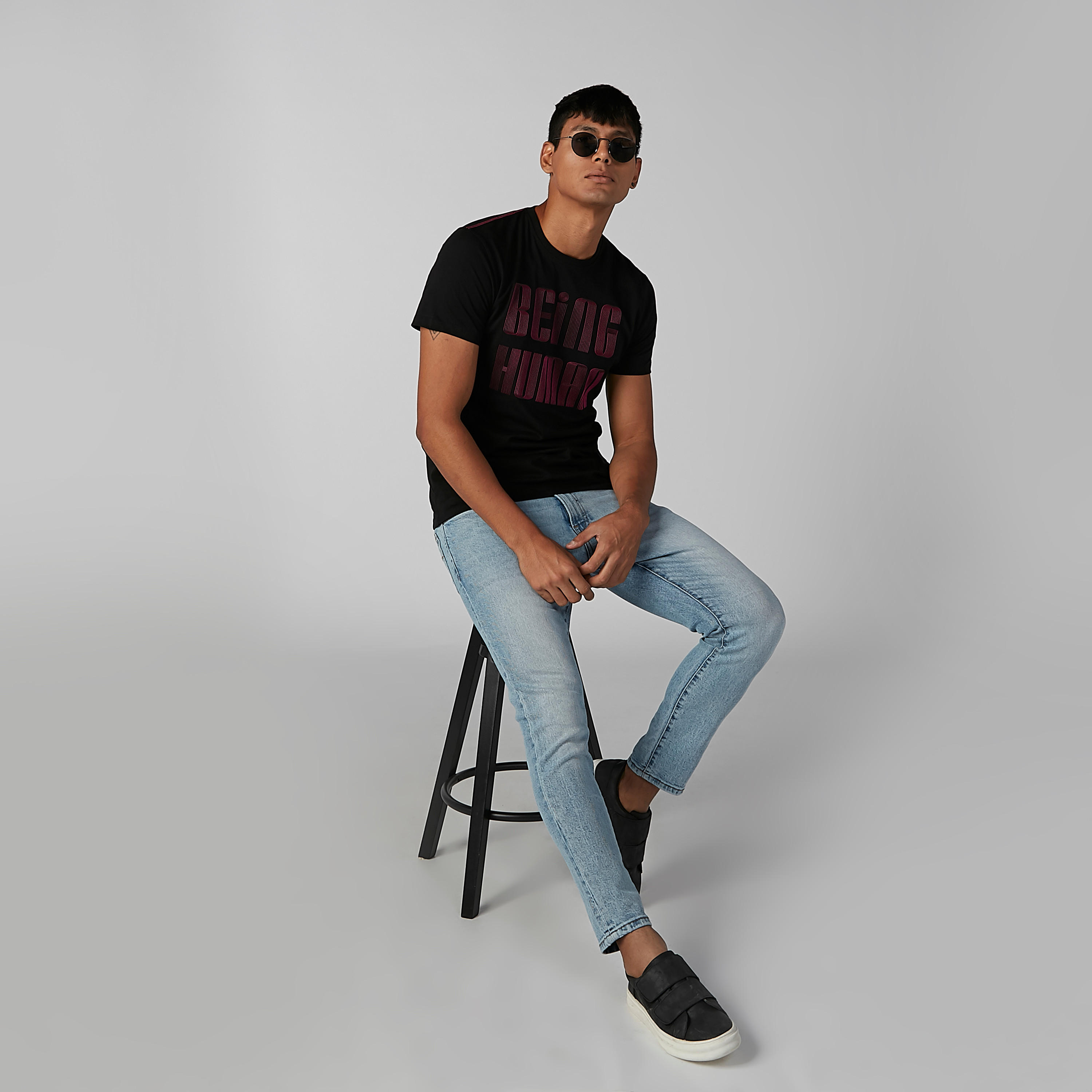 Being Human Printed T-shirt with Round Neck and Short Sleeves-men-clothing-tshirtsandpolos-tshirts-image-2