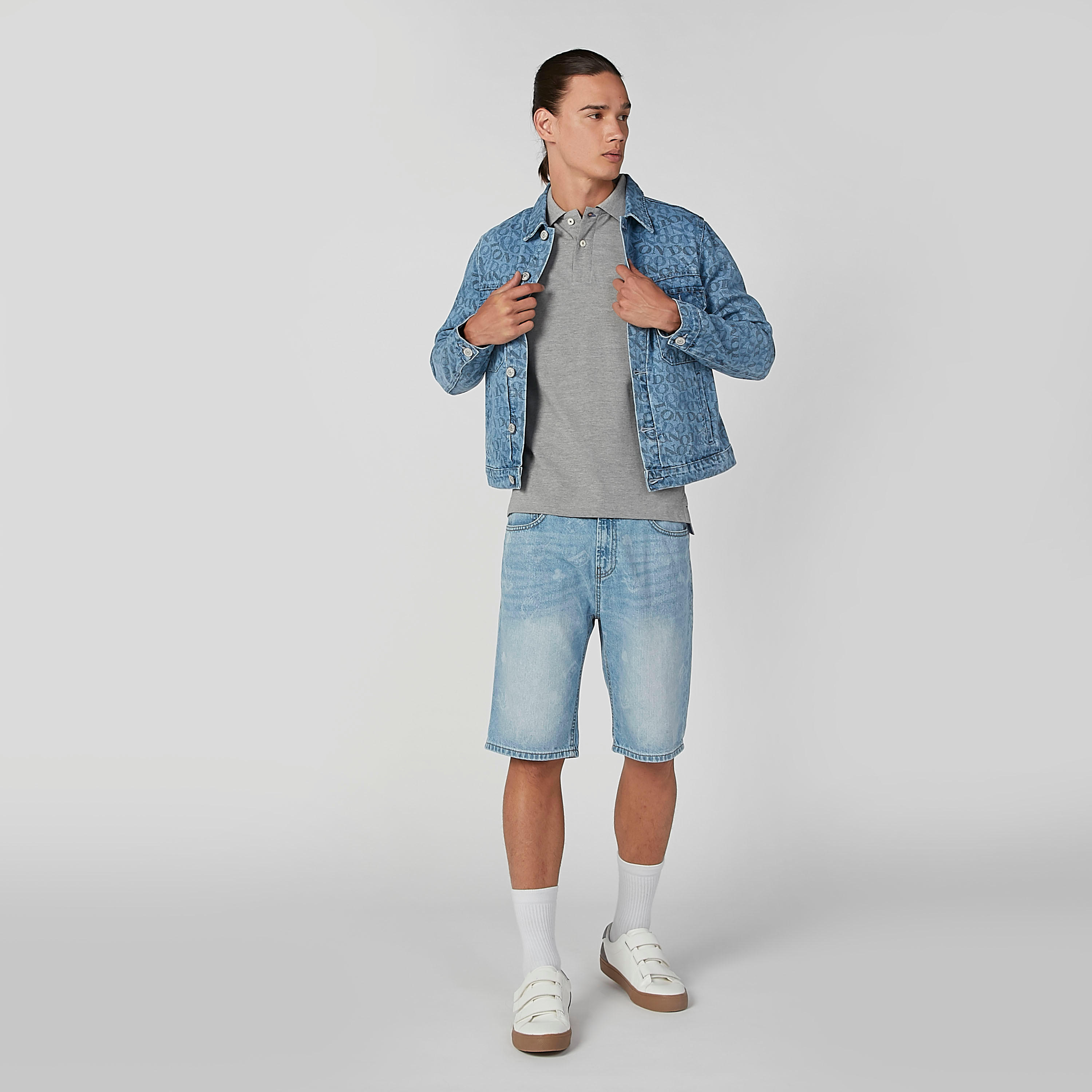 تيشيرت بياقة بولو وأكمام قصيرة بيينج هيومان-men-clothing-tshirtsandpolos-polos-image-2