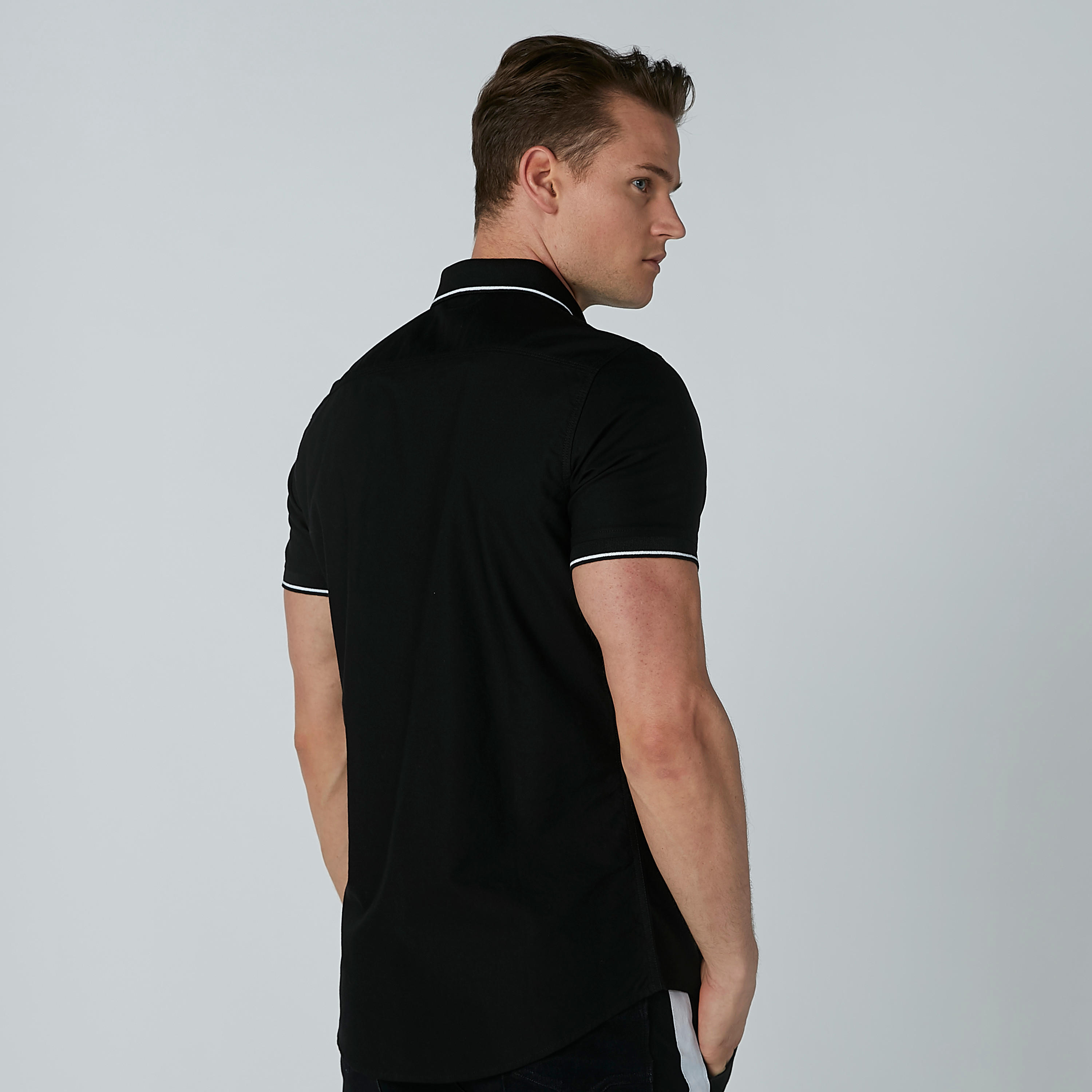 قميص بأكمام قصيرة وطبعات بيينج هيومان-men-clothing-shirts-image-4