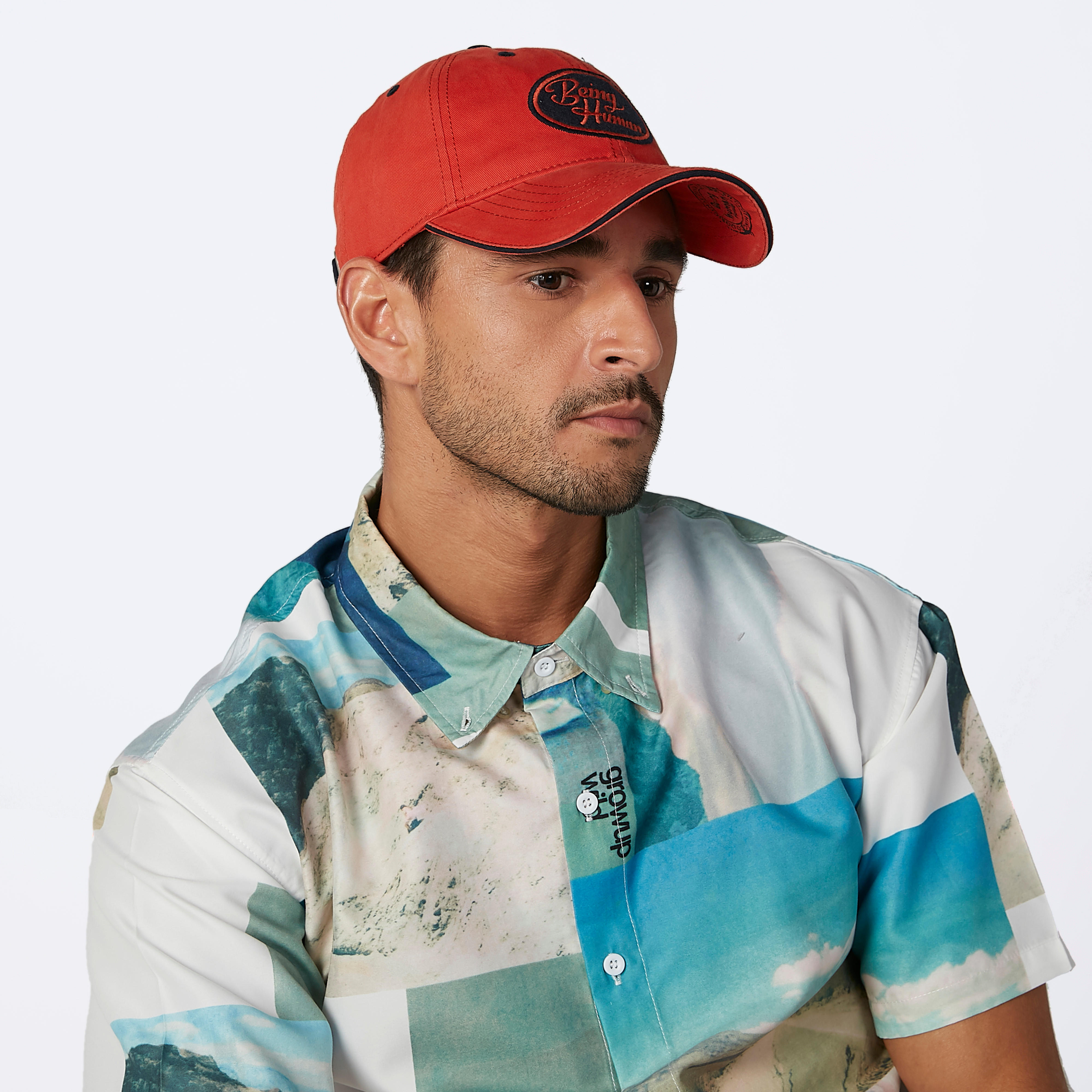 كاب بارز الملمس بإبزيم إغلاق بيينج هيومان-men-caps-image-3