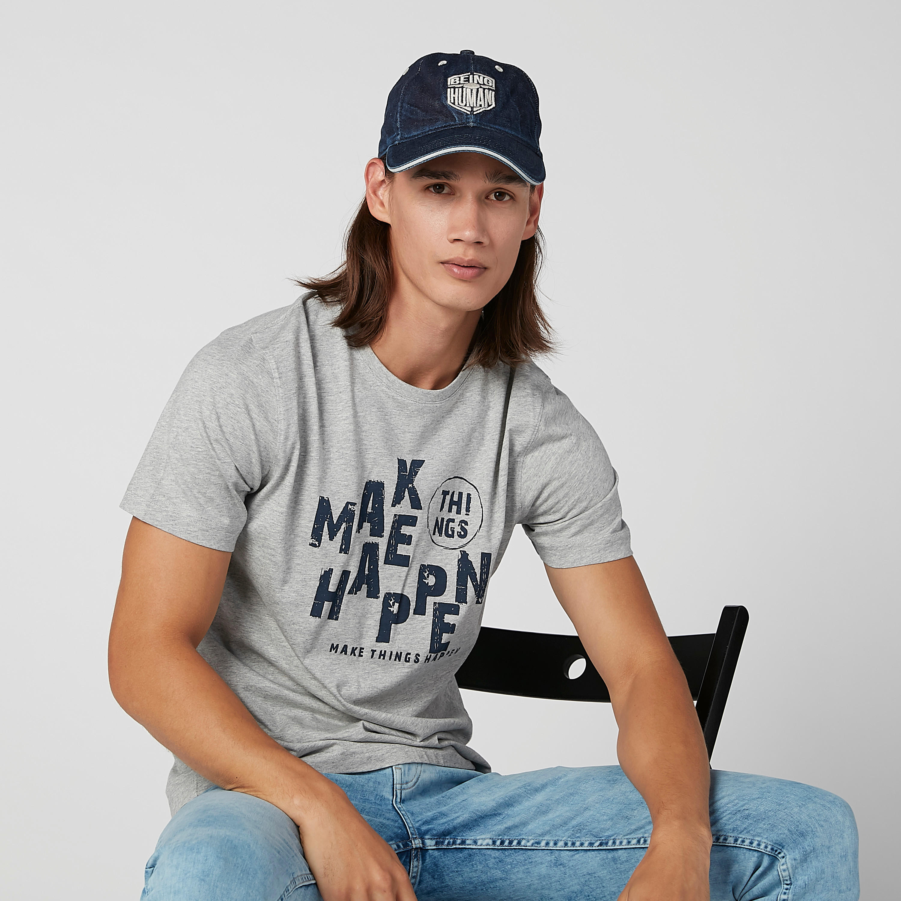 قبعة كاب بارزة الملمس بإبزيم إغلاق بيينج هيومان-men-caps-image-3
