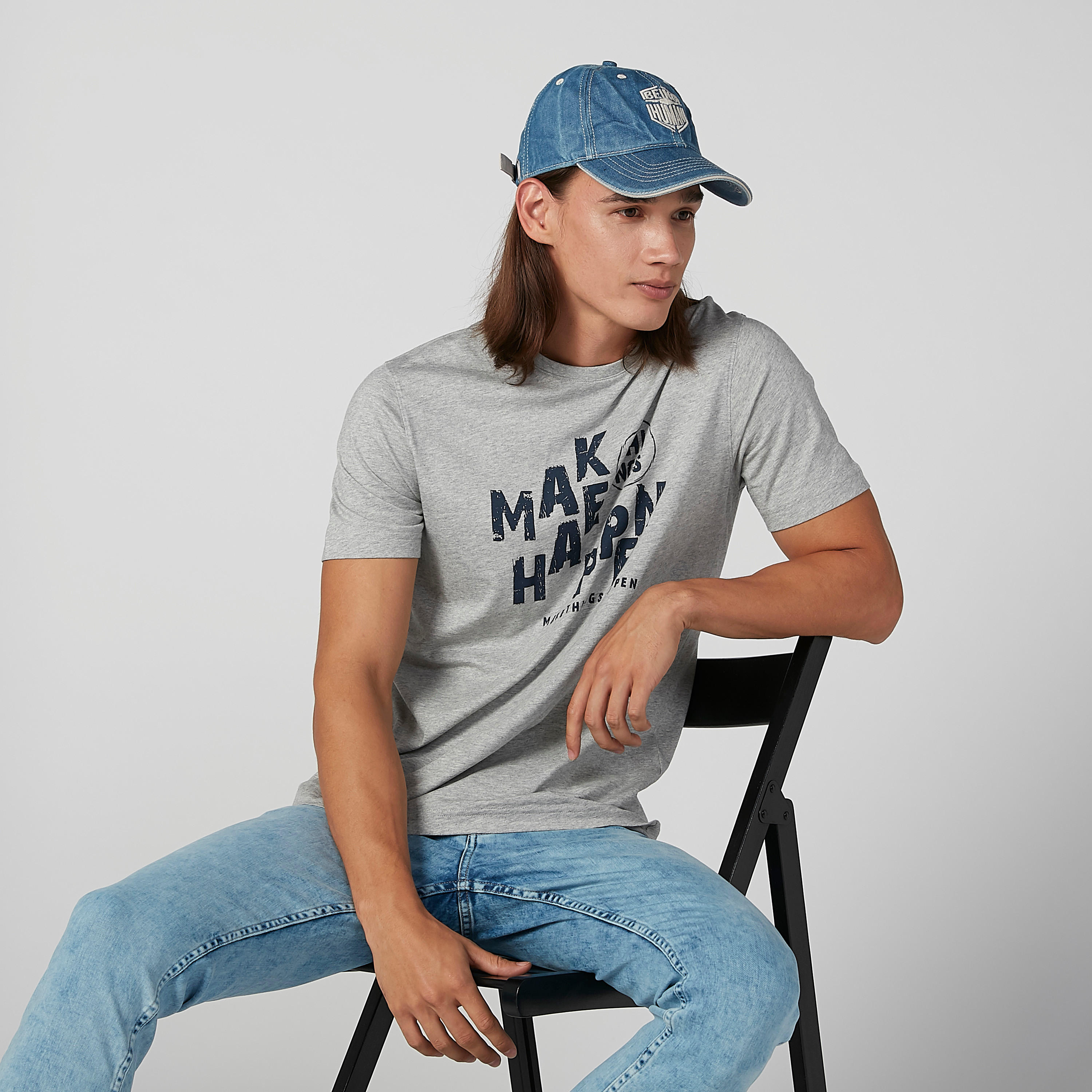 قبعة كاب بارزة الملمس بإبزيم إغلاق بيينج هيومان-men-caps-image-3