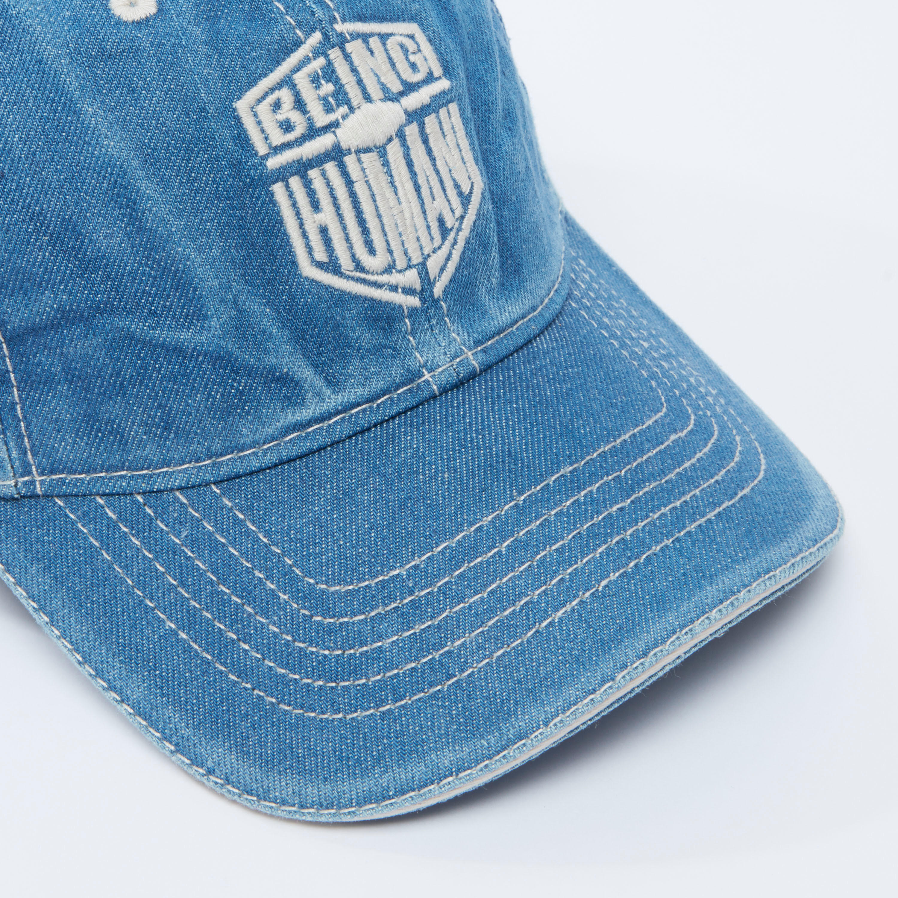 Being Human Textured Cap with Plate Buckle Closure-men-caps-image-3