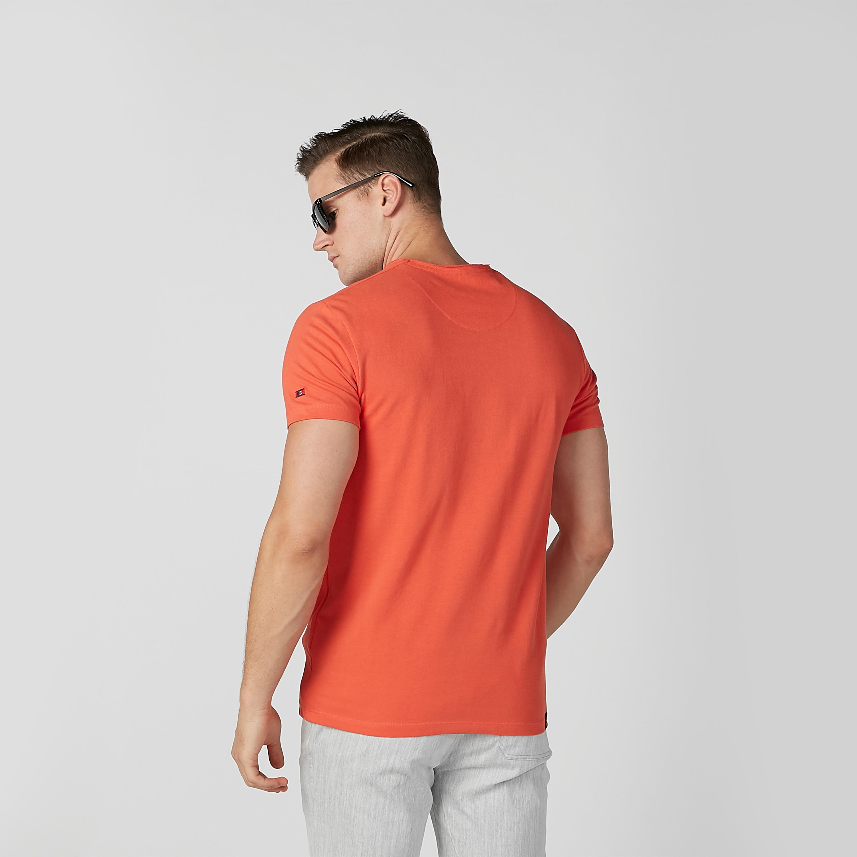 Being Human Plain Round Neck T-shirt with Short Sleeves-men-clothing-tshirtsandpolos-tshirts-image-4