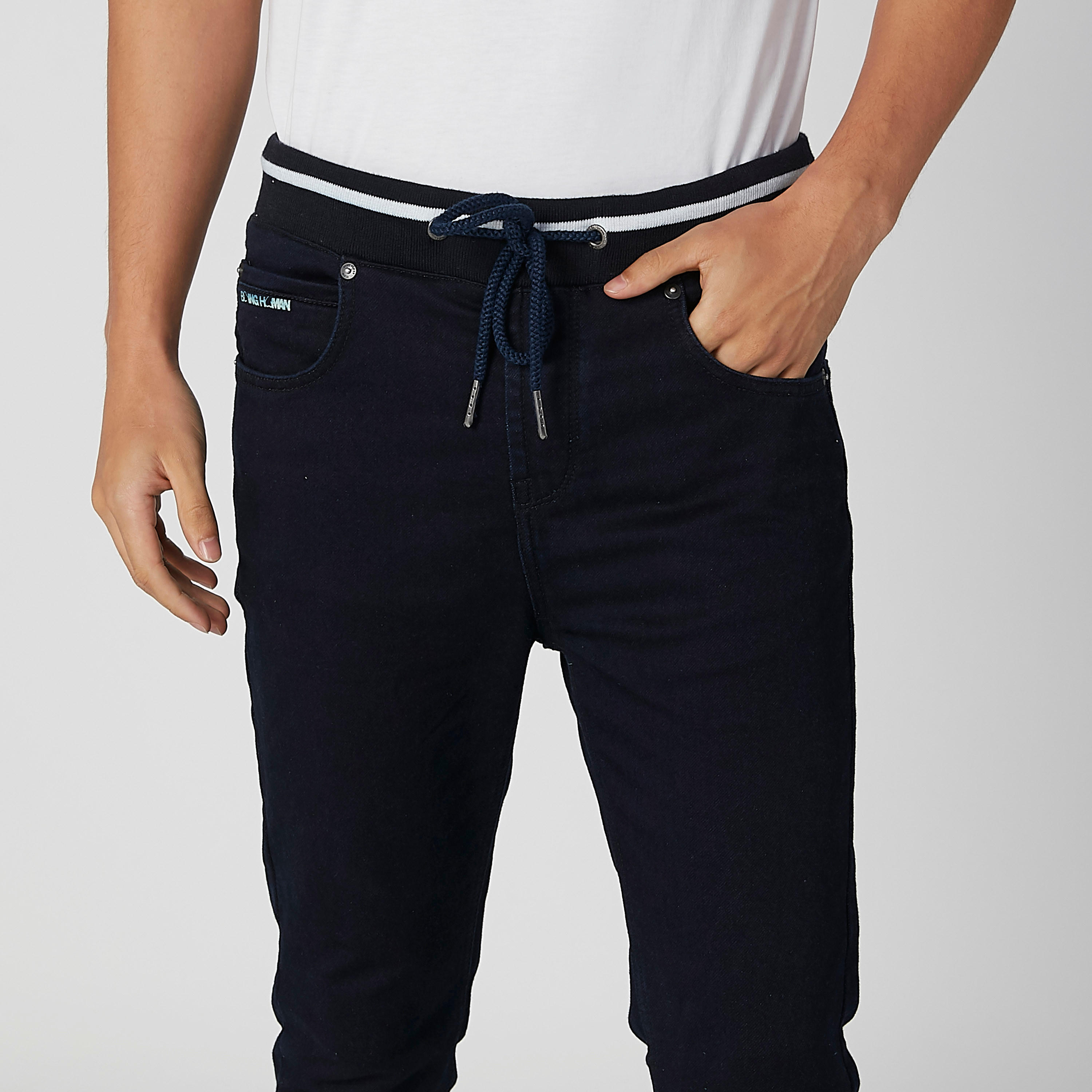 بنطلون جينز برباط وجيوب من بيينج هيومان-men-clothing-bottoms-jeans-image-3