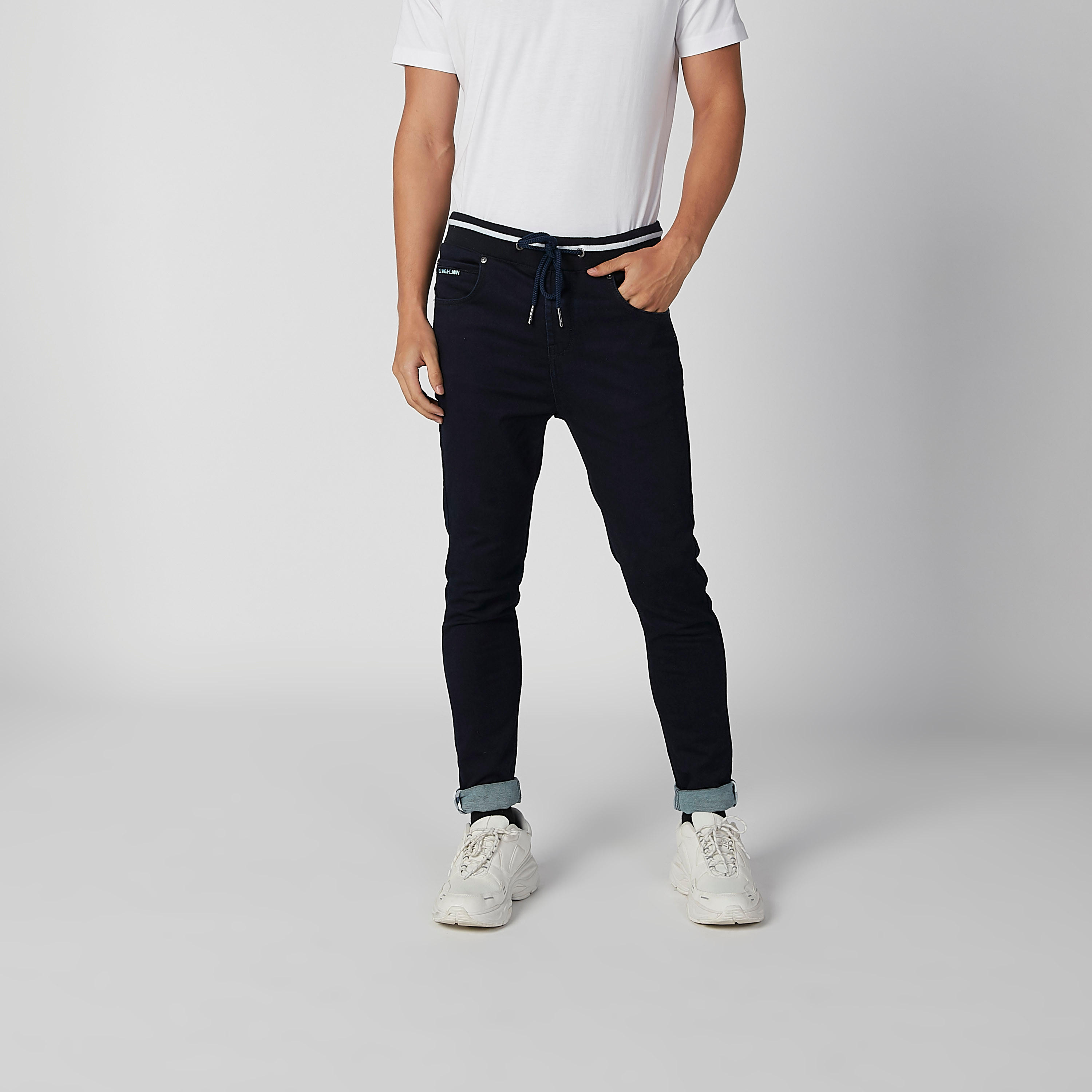 بنطلون جينز برباط وجيوب من بيينج هيومان-men-clothing-bottoms-jeans-image-4