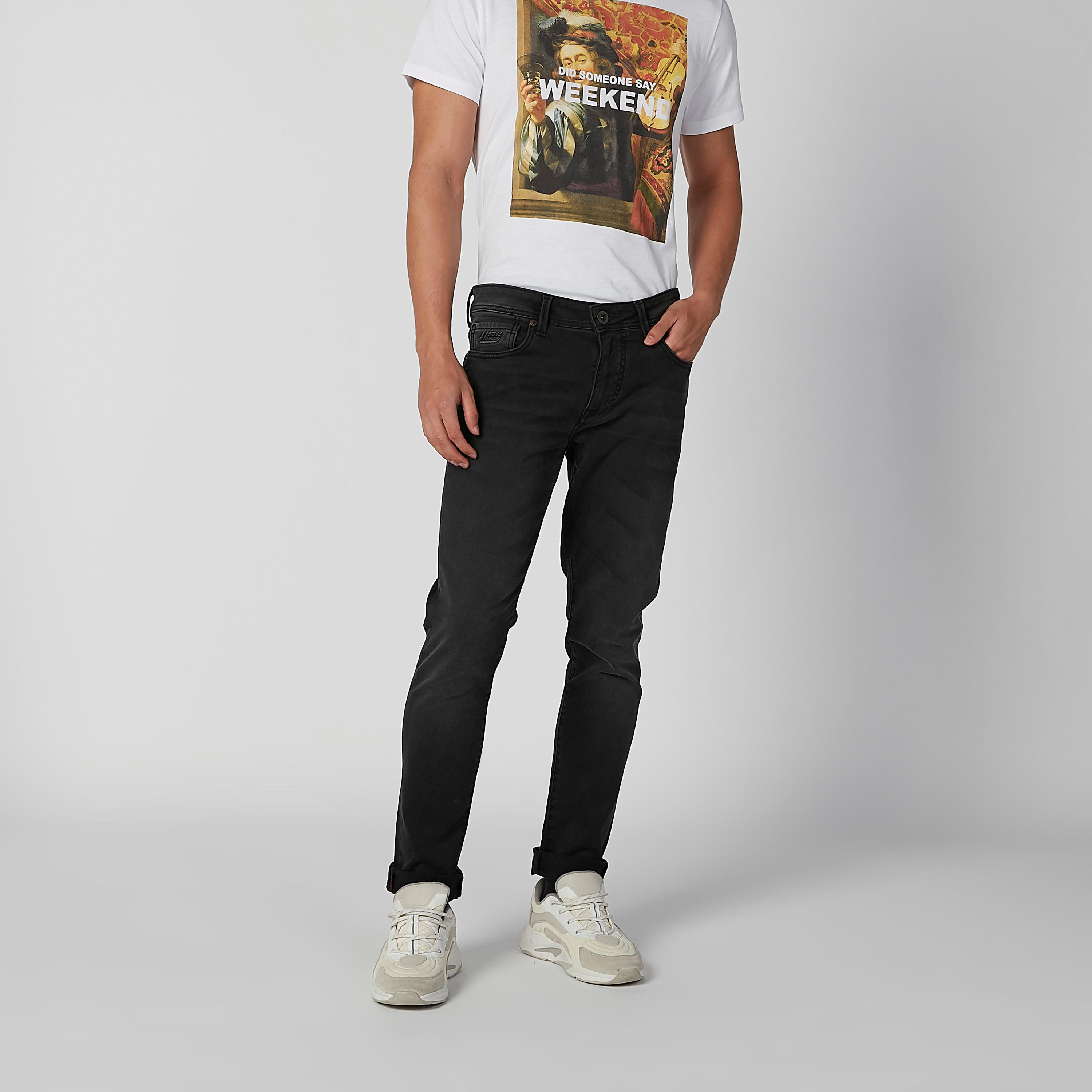 Being Human Skinny Fit Full Length Mid Waist Jeans with Pocket Detail-men-clothing-bottoms-jeans-image-1