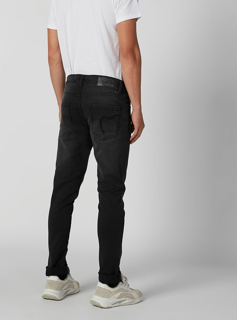 Being Human Skinny Fit Full Length Mid Waist Jeans with Pocket Detail-men-clothing-bottoms-jeans-image-4