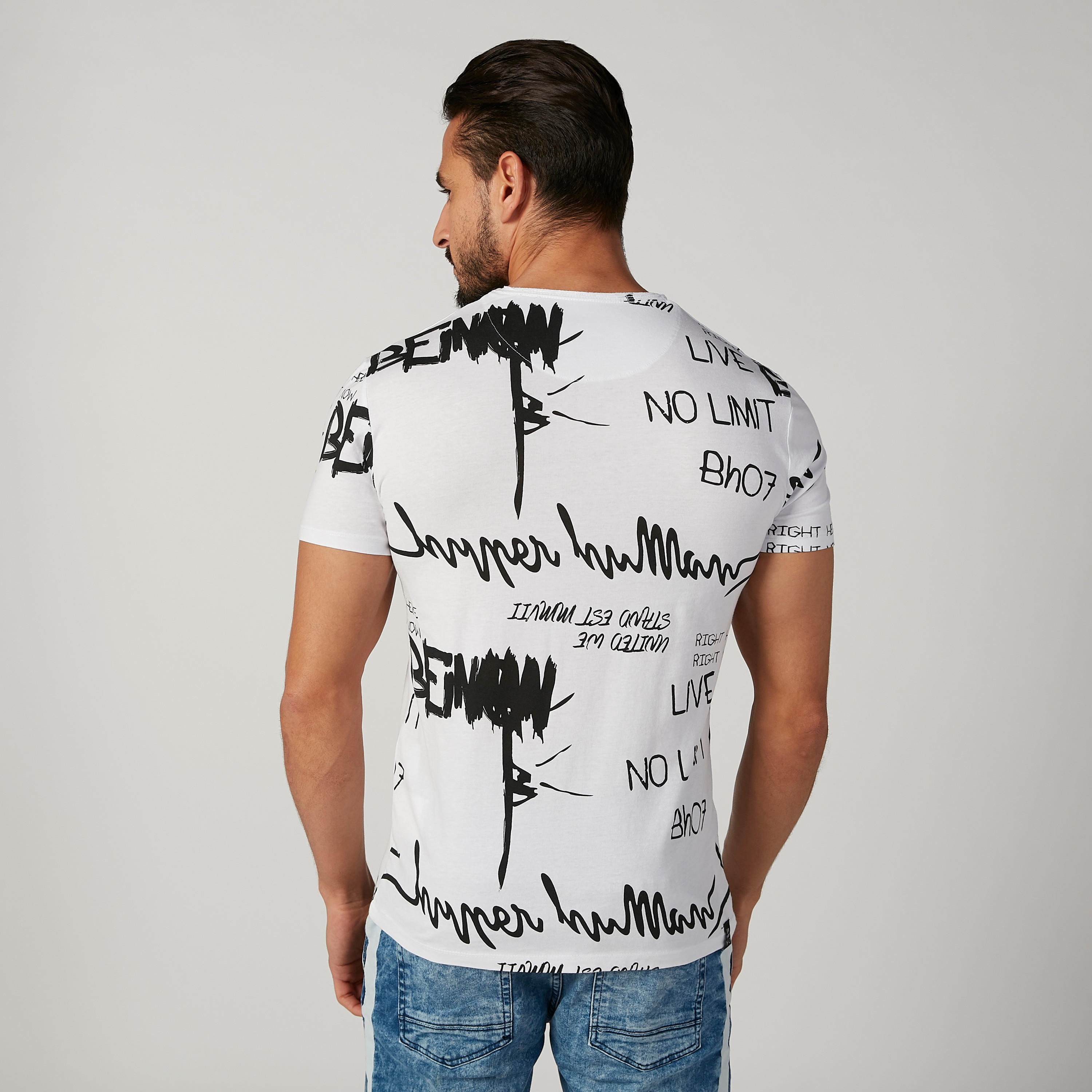 Being Human Printed Crew Neck T-shirt with Short Sleeves-men-clothing-tshirtsandpolos-tshirts-image-2