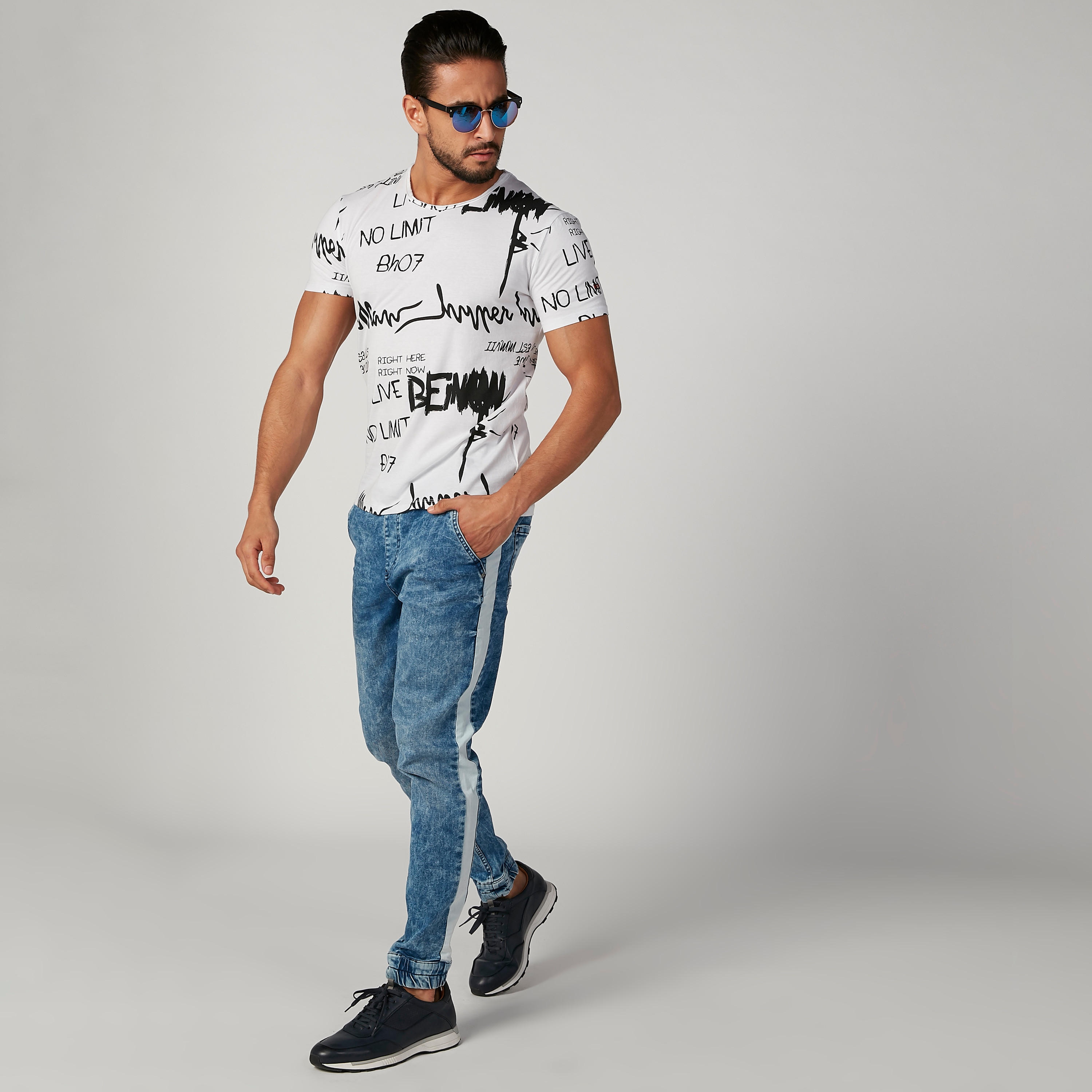 Being Human Printed Crew Neck T-shirt with Short Sleeves-men-clothing-tshirtsandpolos-tshirts-image-3