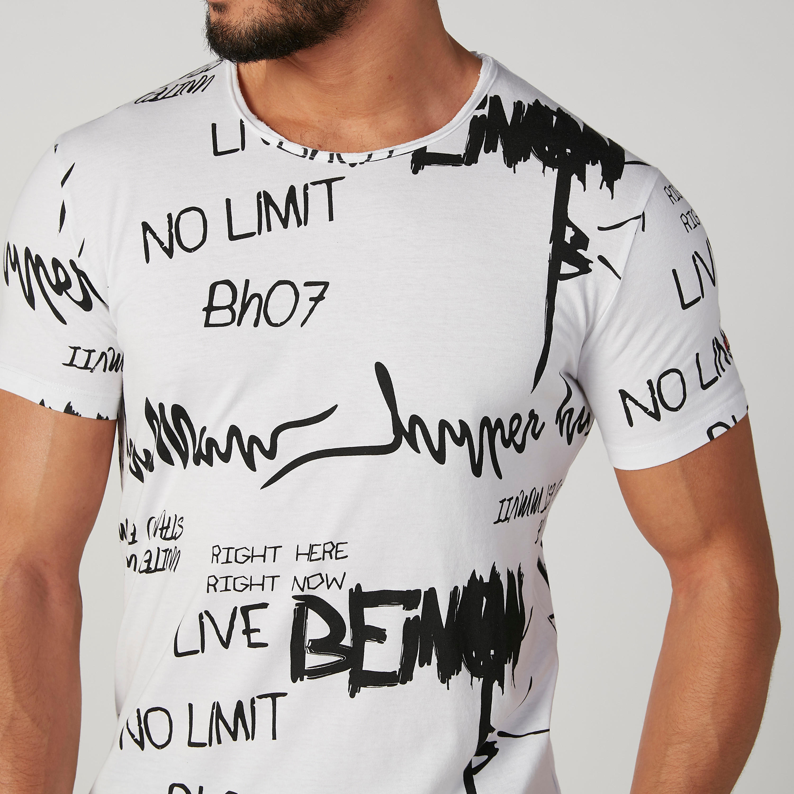 Being Human Printed Crew Neck T-shirt with Short Sleeves-men-clothing-tshirtsandpolos-tshirts-image-4
