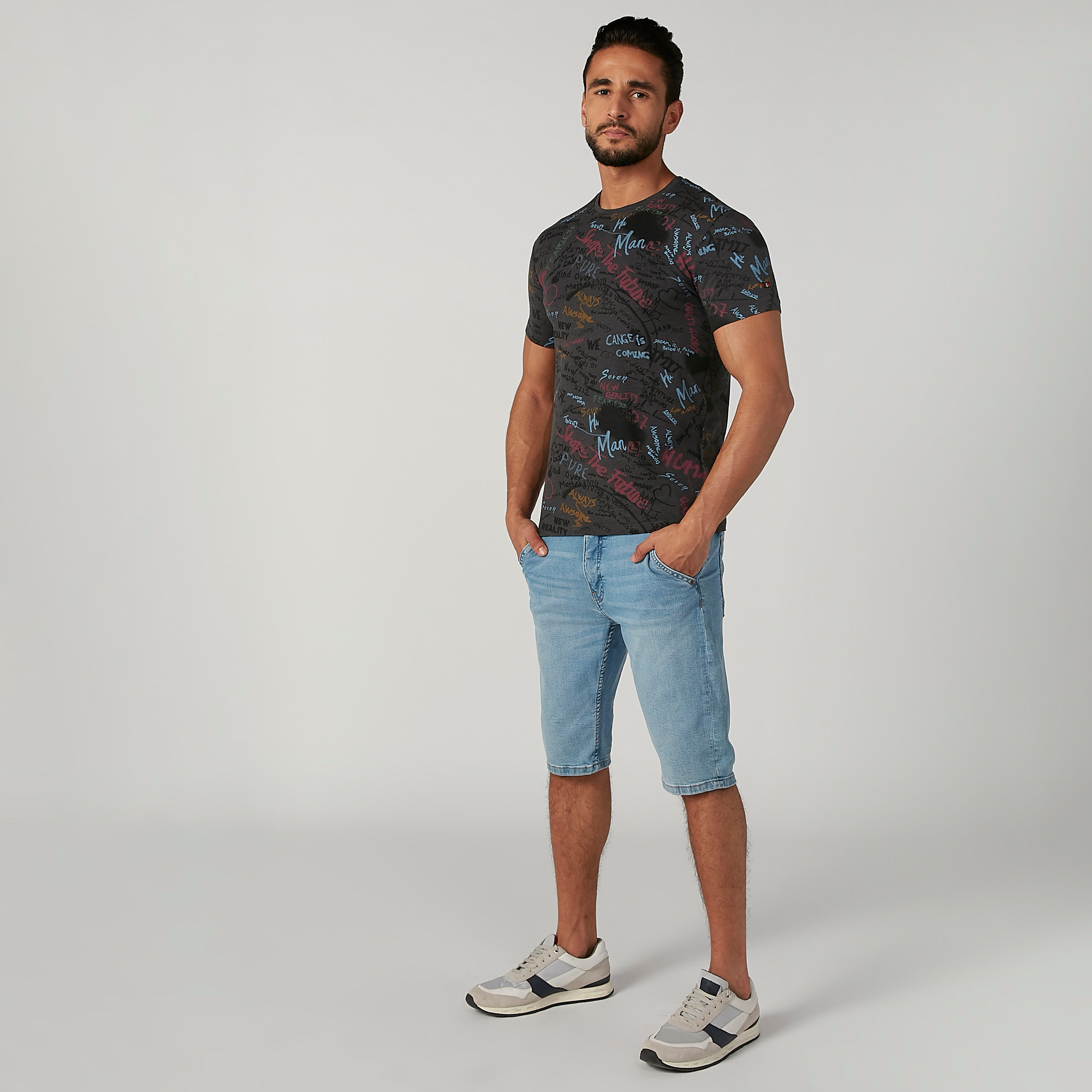 Being Human Printed Crew Neck T-shirt with Short Sleeves-men-clothing-tshirtsandpolos-tshirts-image-3