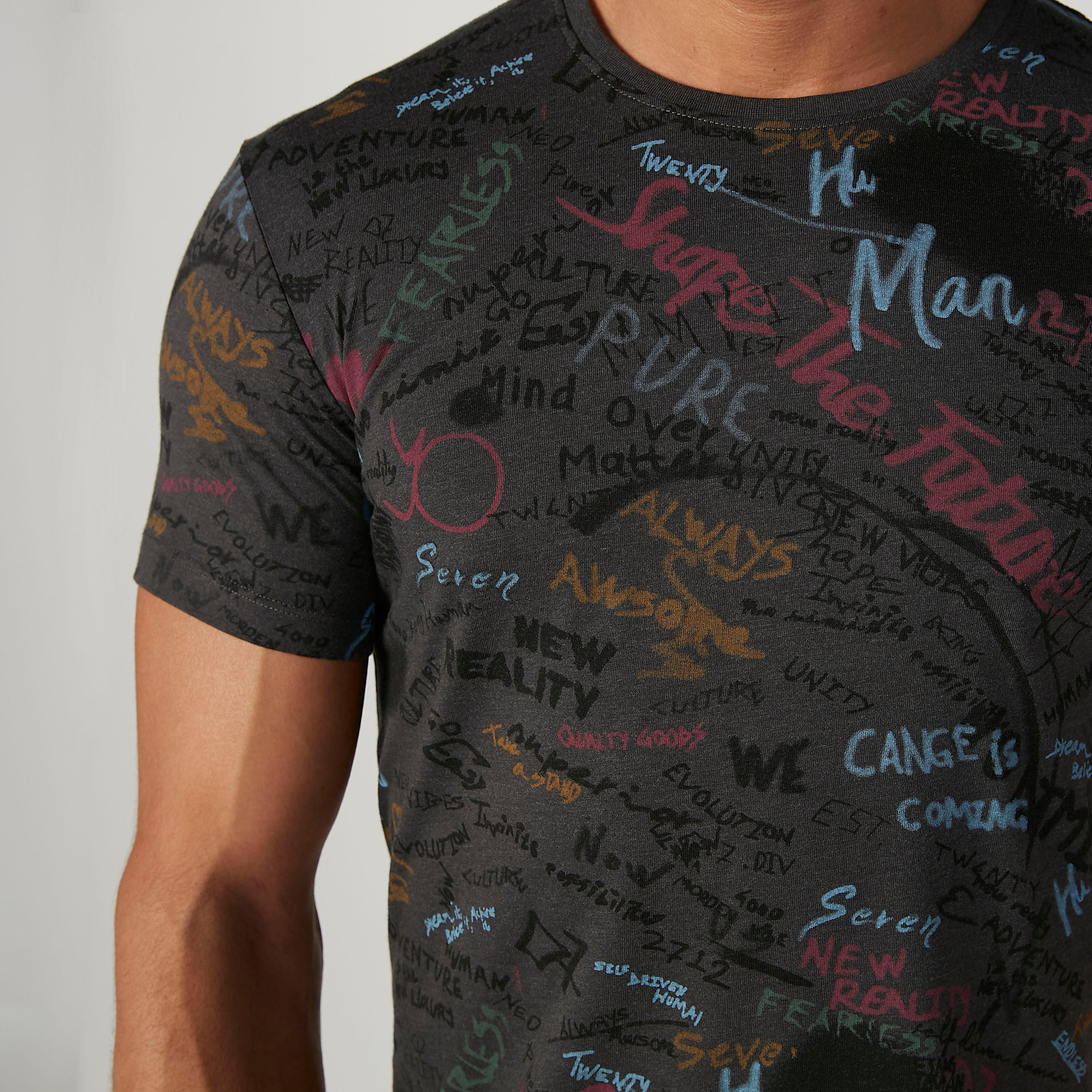 Being Human Printed Crew Neck T-shirt with Short Sleeves-men-clothing-tshirtsandpolos-tshirts-image-4