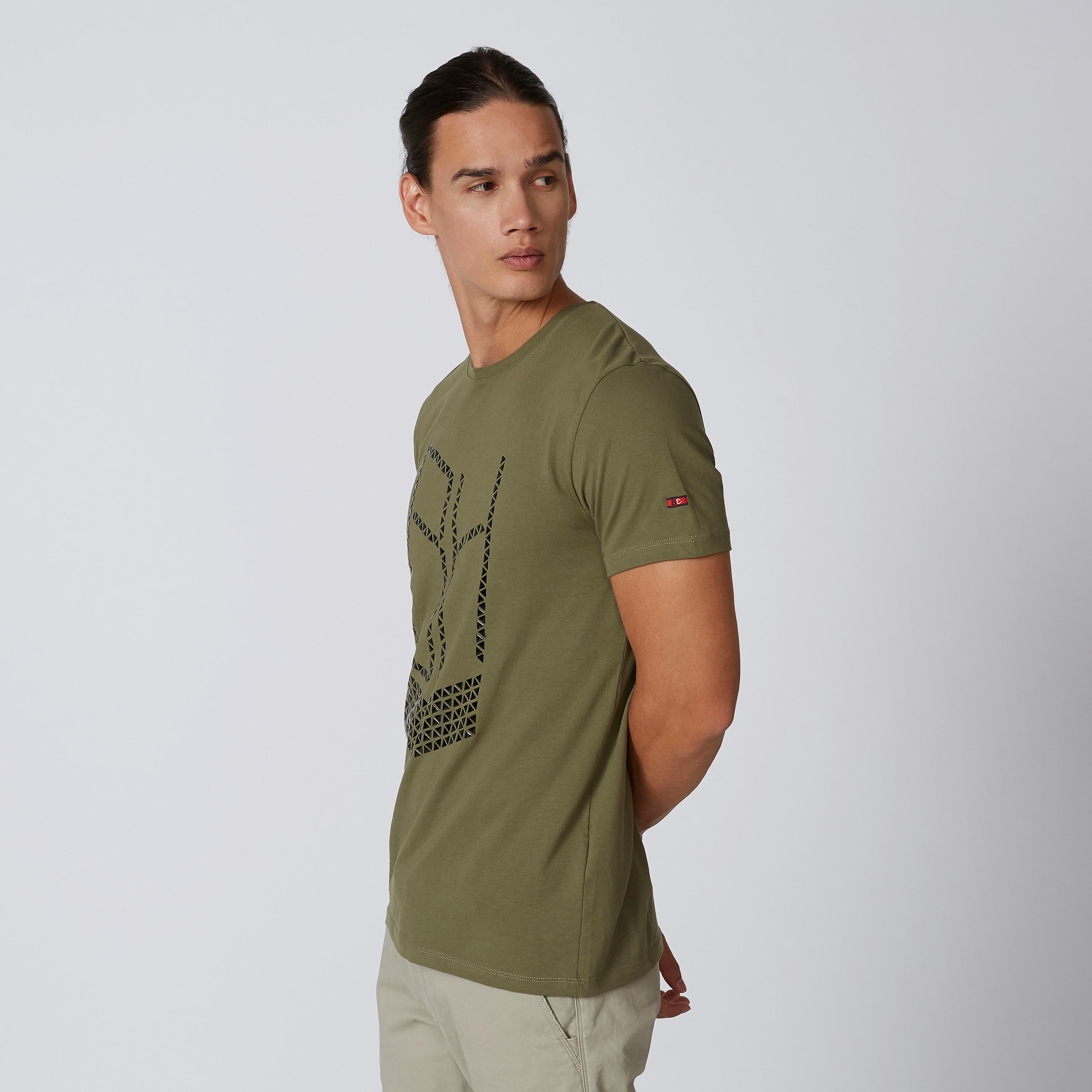 Being Human Embellished T-shirt with Round Neck and Short Sleeves-men-clothing-tshirtsandpolos-tshirts-image-4