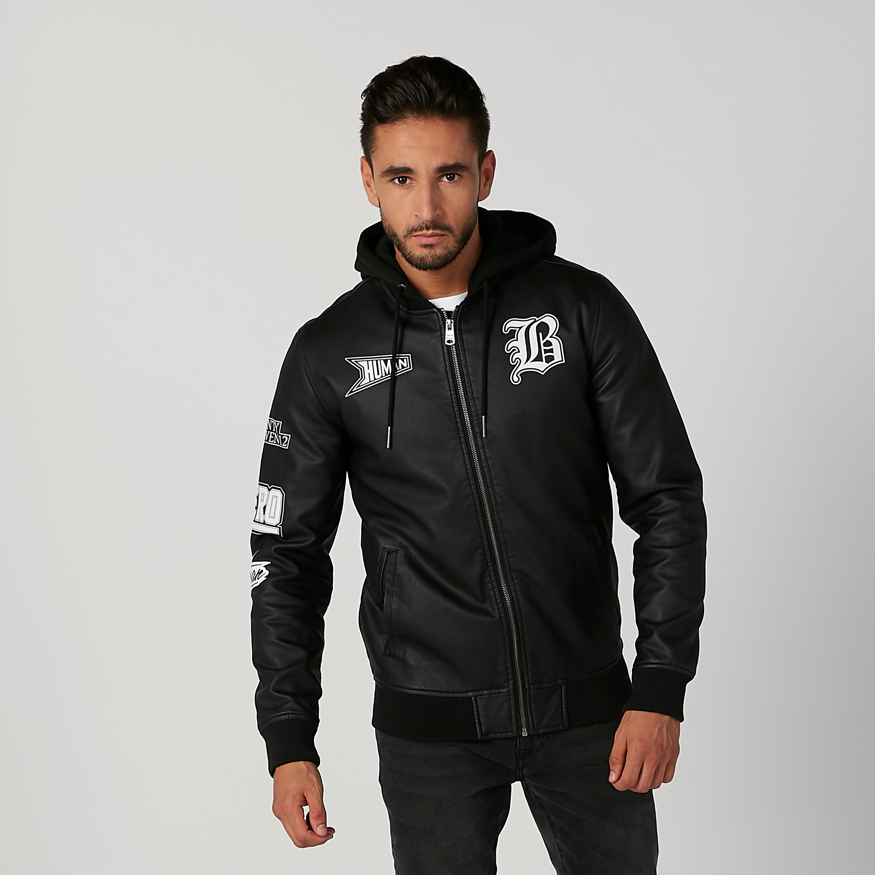 جاكيت بقبّعة وأكمام طويلة وطبعات بيينج هيومان-men-clothing-jacketsandblazers-jackets-image-4