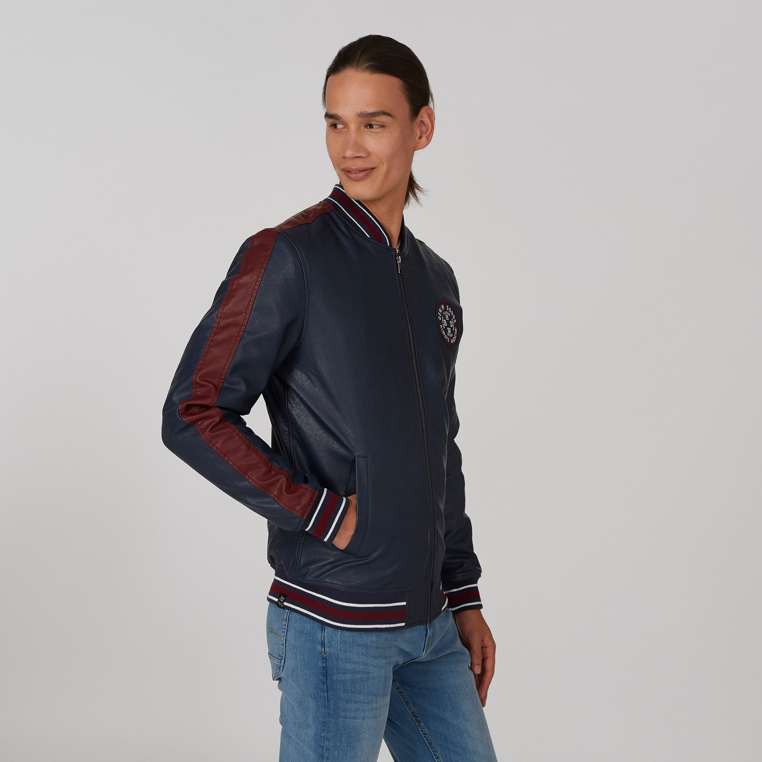 Being Human Applique Detail Bomber Jacket with Pockets Detail-men-clothing-jacketsandblazers-jackets-image-3