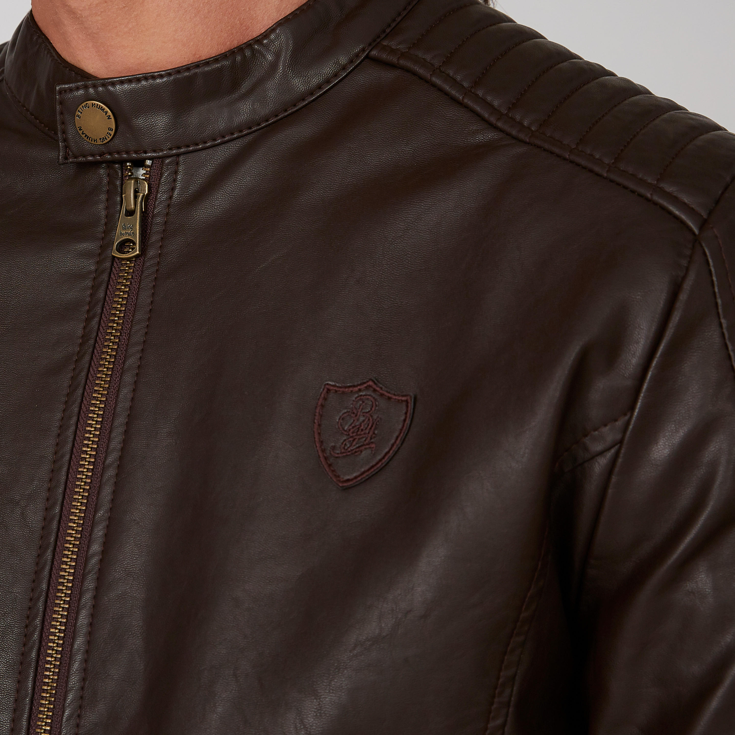جاكيت بايكر بأكمام طويلة وجيوب كنغر من بيينج هيومان-men-clothing-jacketsandblazers-jackets-image-5