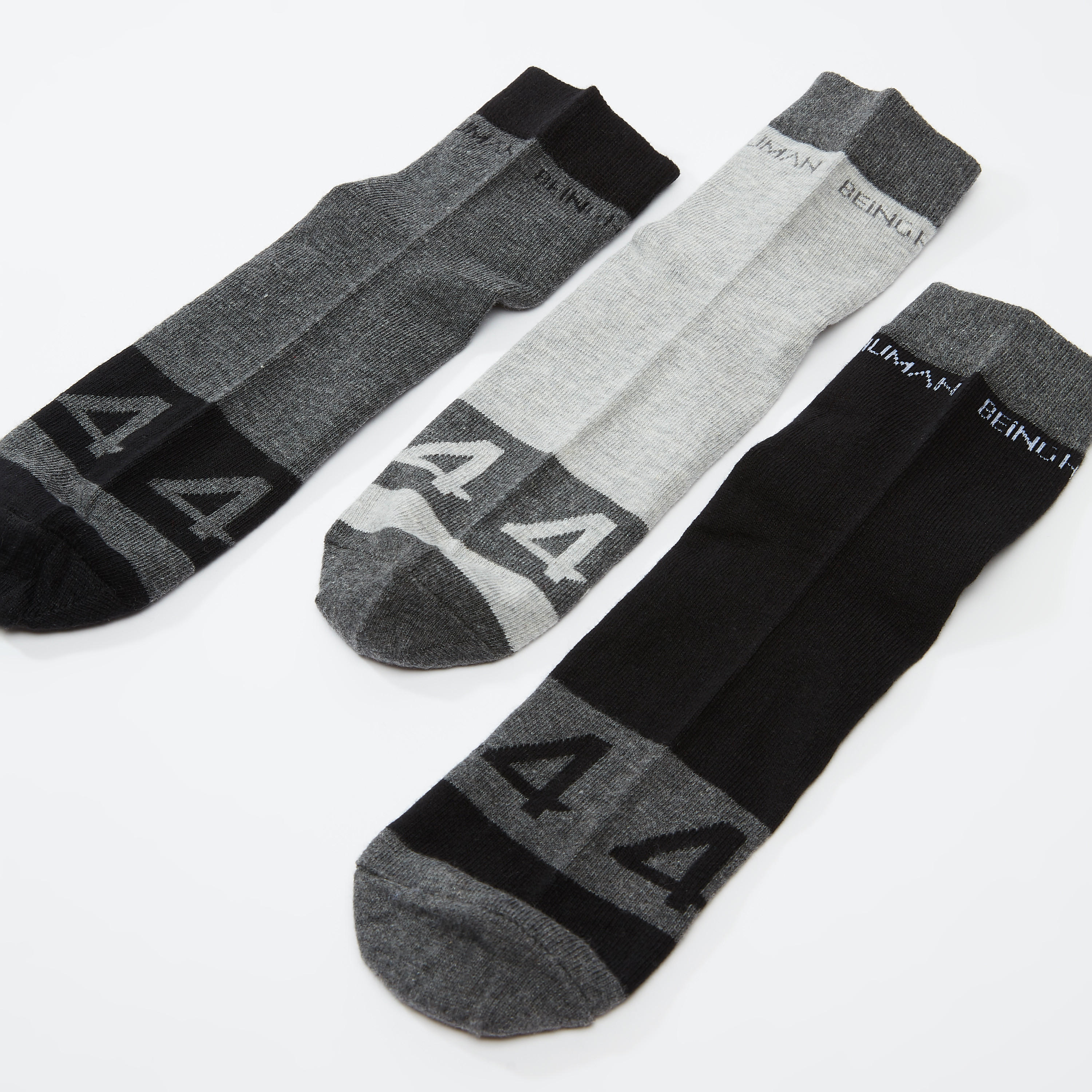 Set of 3 - Being Human Printed Ankle Length Socks-men-socks-image-3