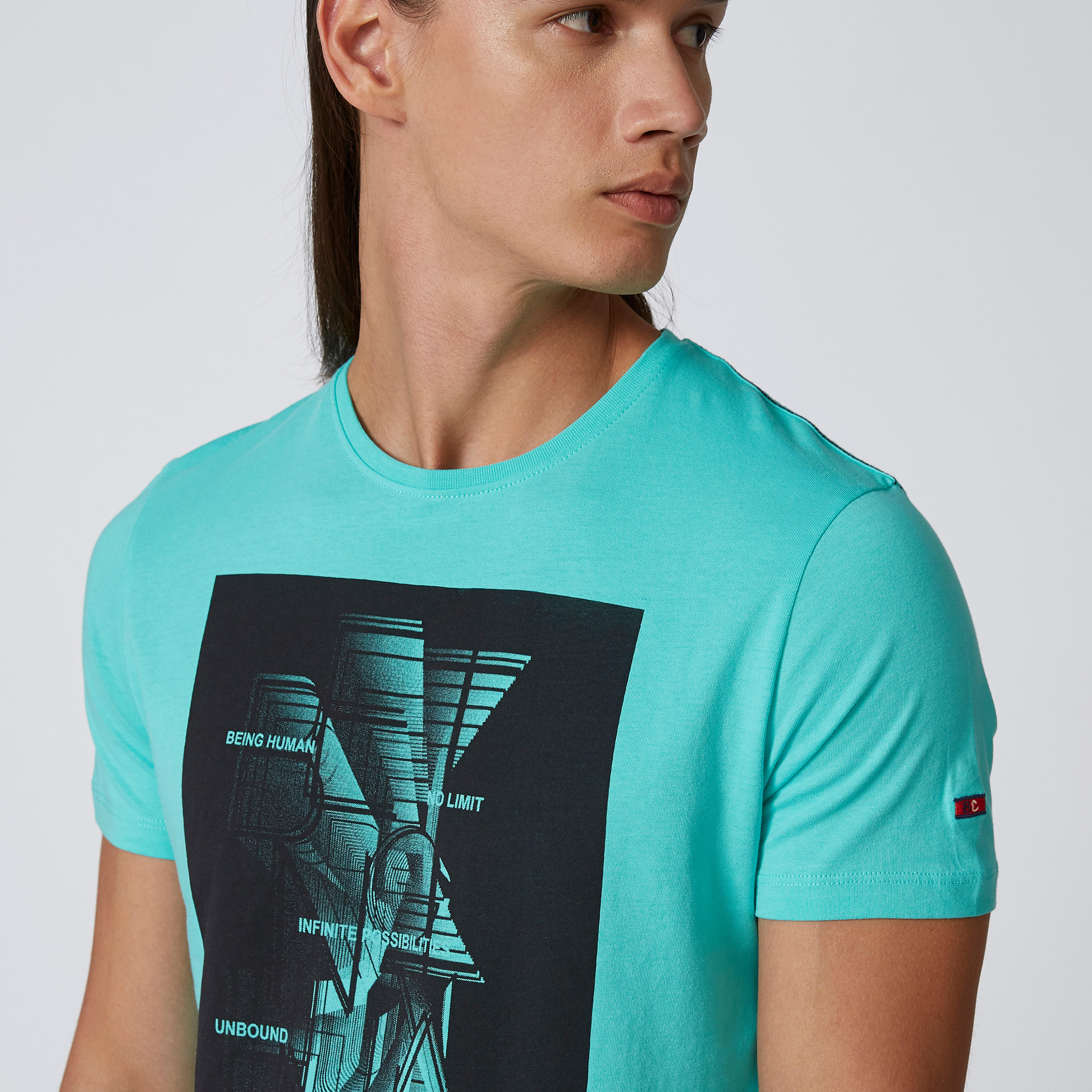 Being Human Printed T-shirt with Round Neck and Short Sleeves-men-clothing-tshirtsandpolos-tshirts-image-4