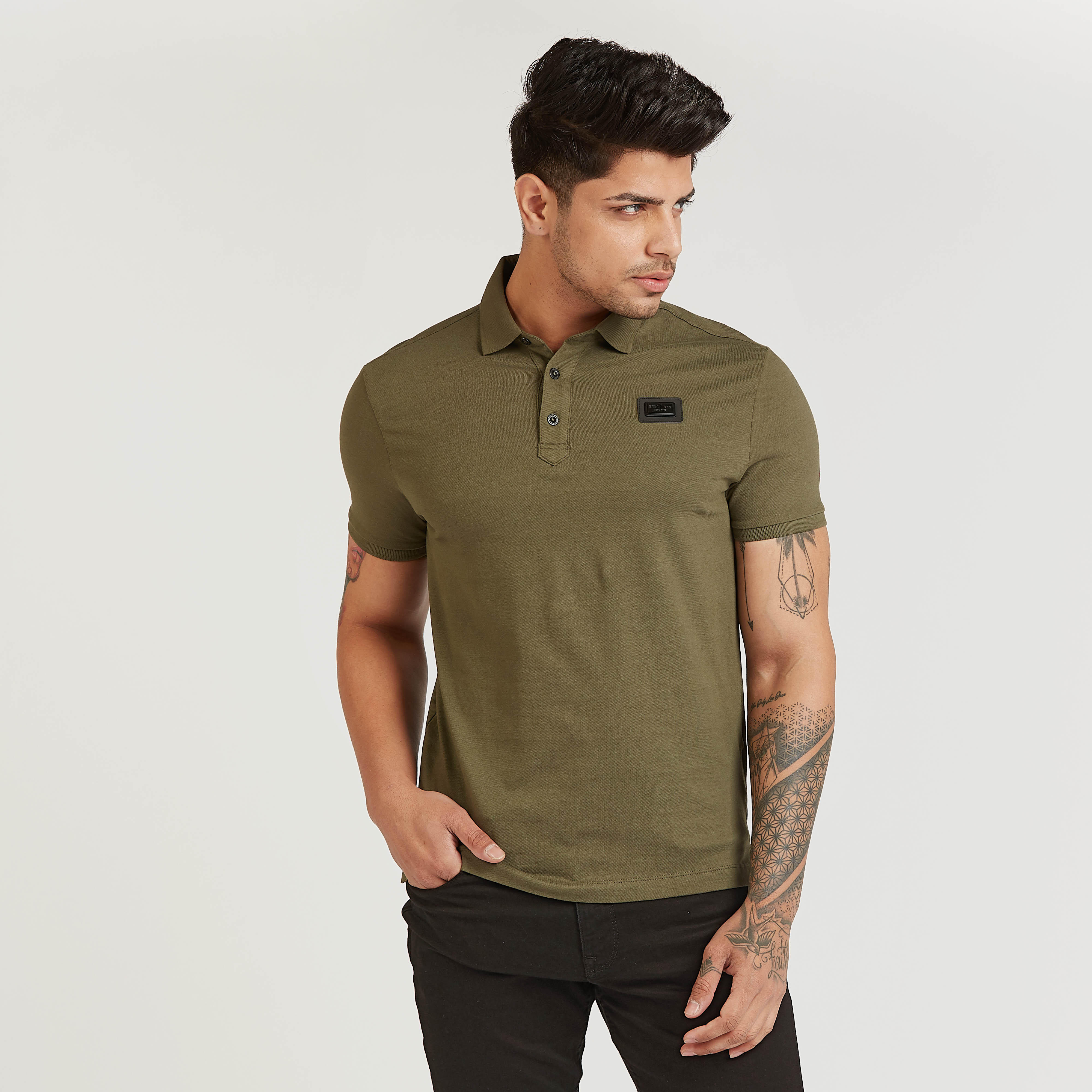 Being Human Polo T-shirt with Short Sleeves-men-clothing-tshirtsandpolos-polos-image-1