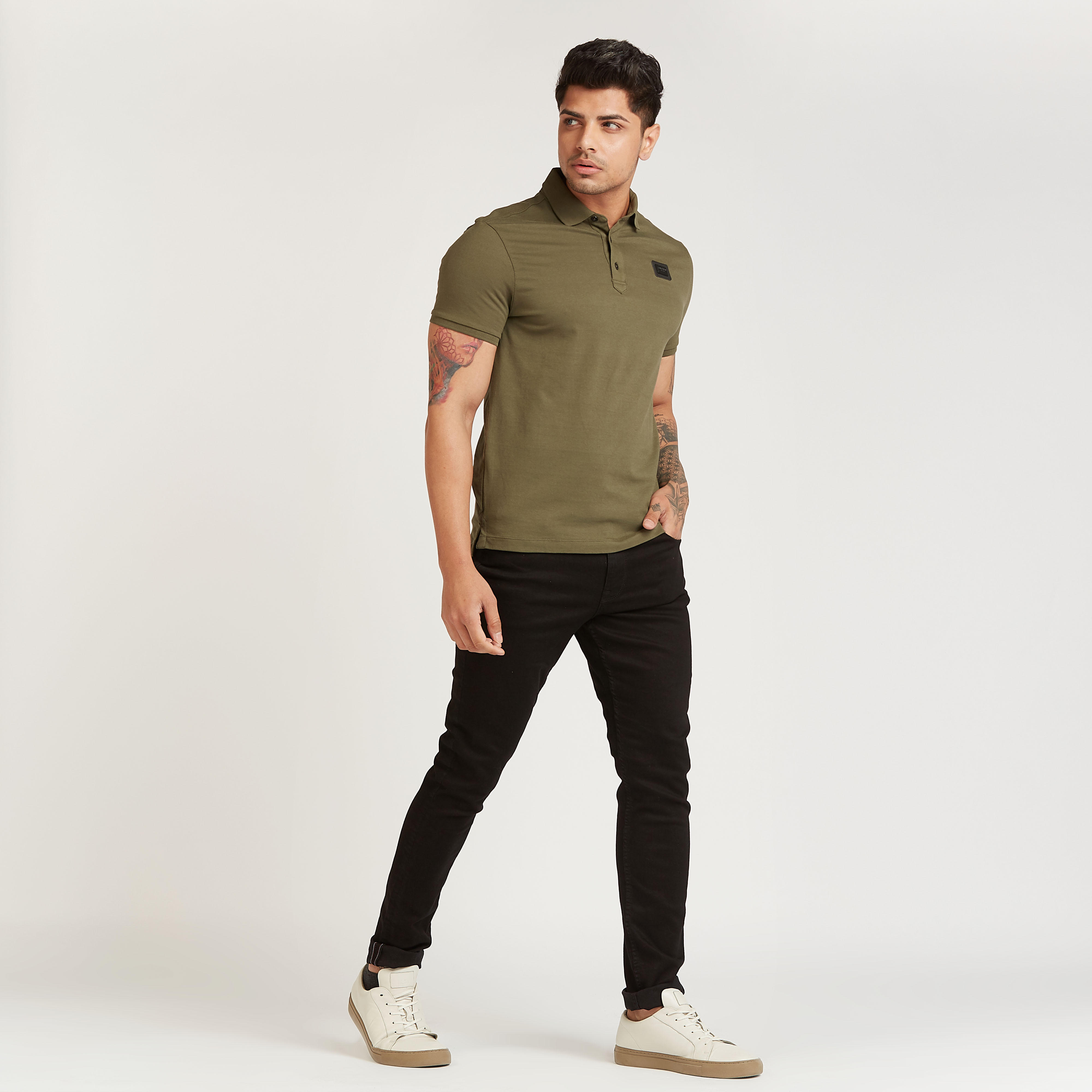 Being Human Polo T-shirt with Short Sleeves-men-clothing-tshirtsandpolos-polos-image-2