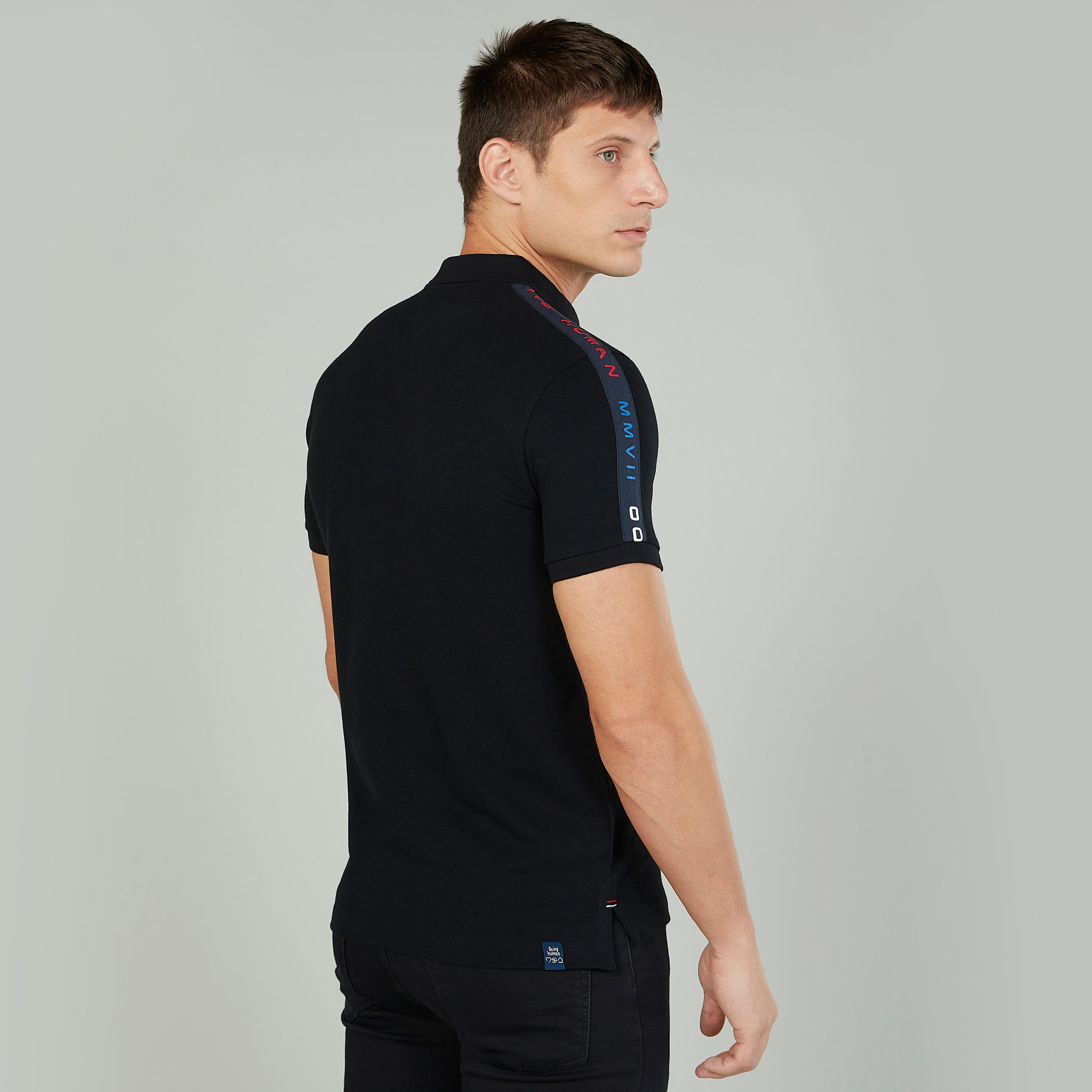 تيشيرت بولو بشريطة من بيينج هيومان-men-clothing-tshirtsandpolos-polos-image-4