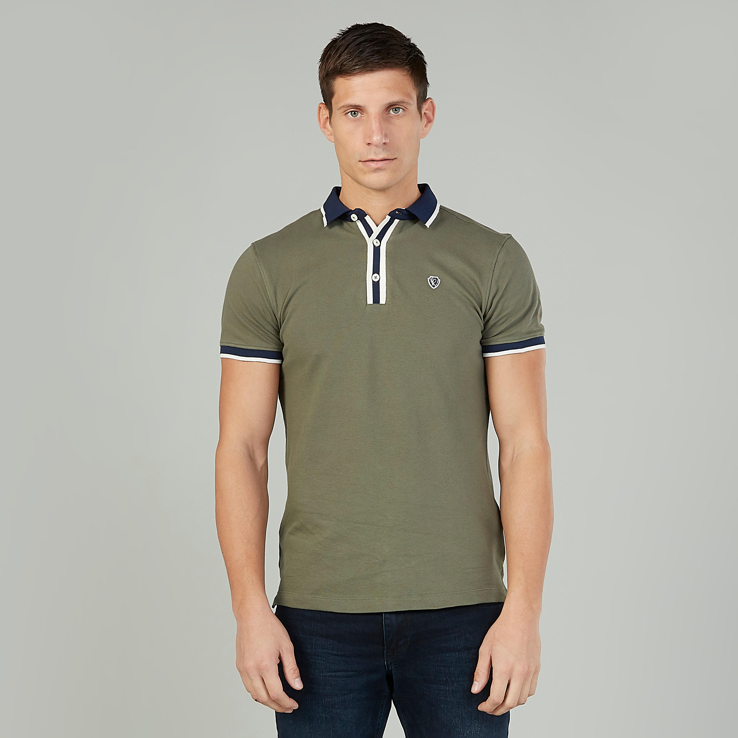 Being Human Textured Polo T-shirt with Short Sleeves-men-clothing-tshirtsandpolos-polos-image-1