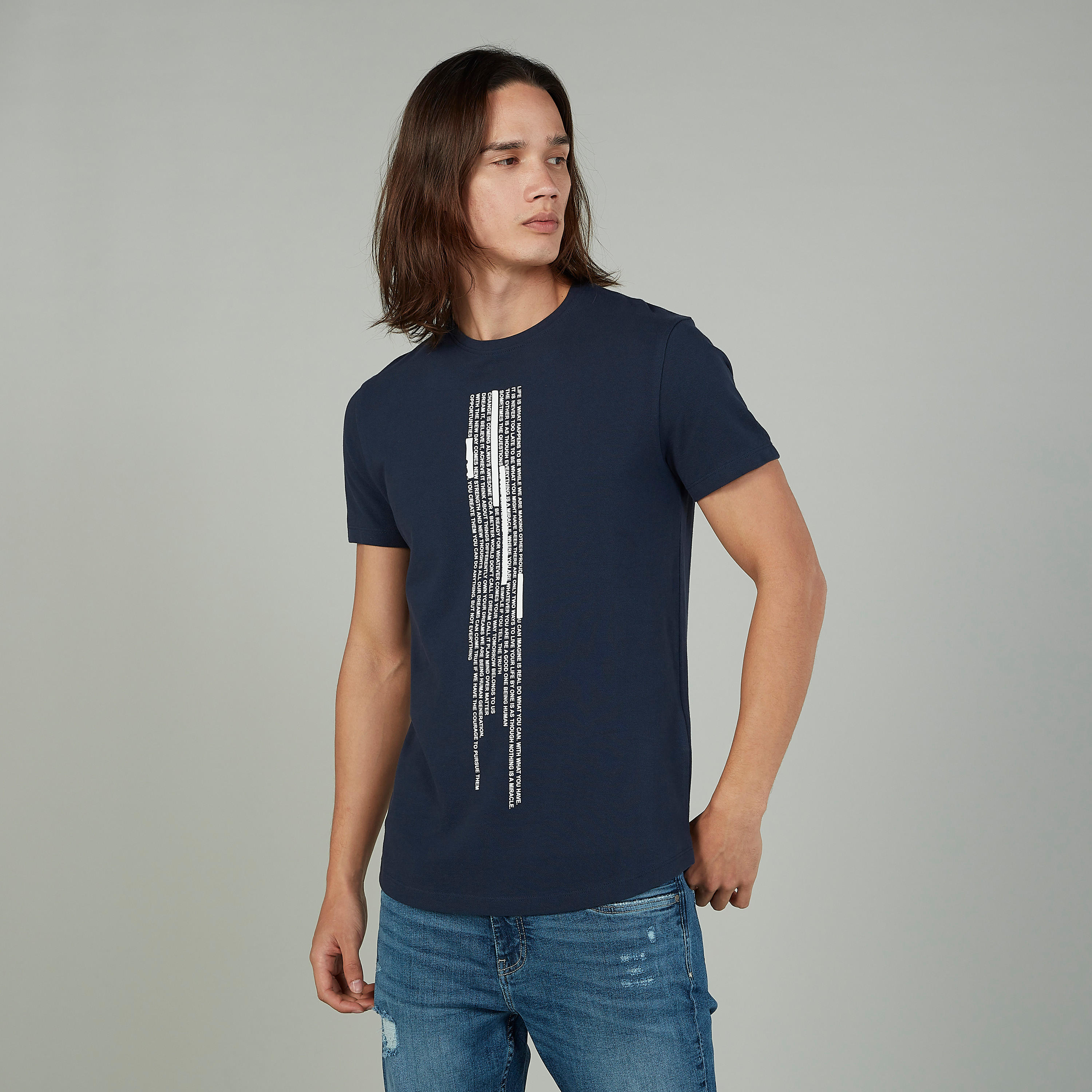 Being Human Printed T-shirt with Crew Neck and Short Sleeves-men-clothing-tshirtsandpolos-tshirts-image-1