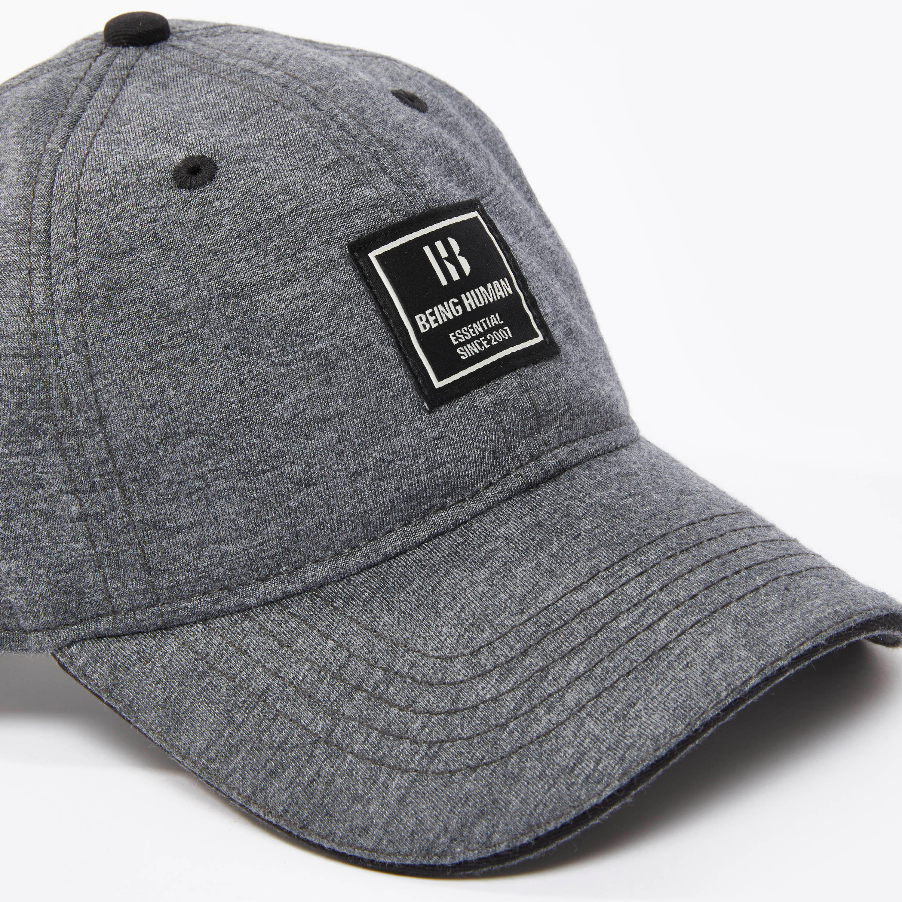 Being Human Textured Cap with Plate Buckle Closure-men-caps-image-3