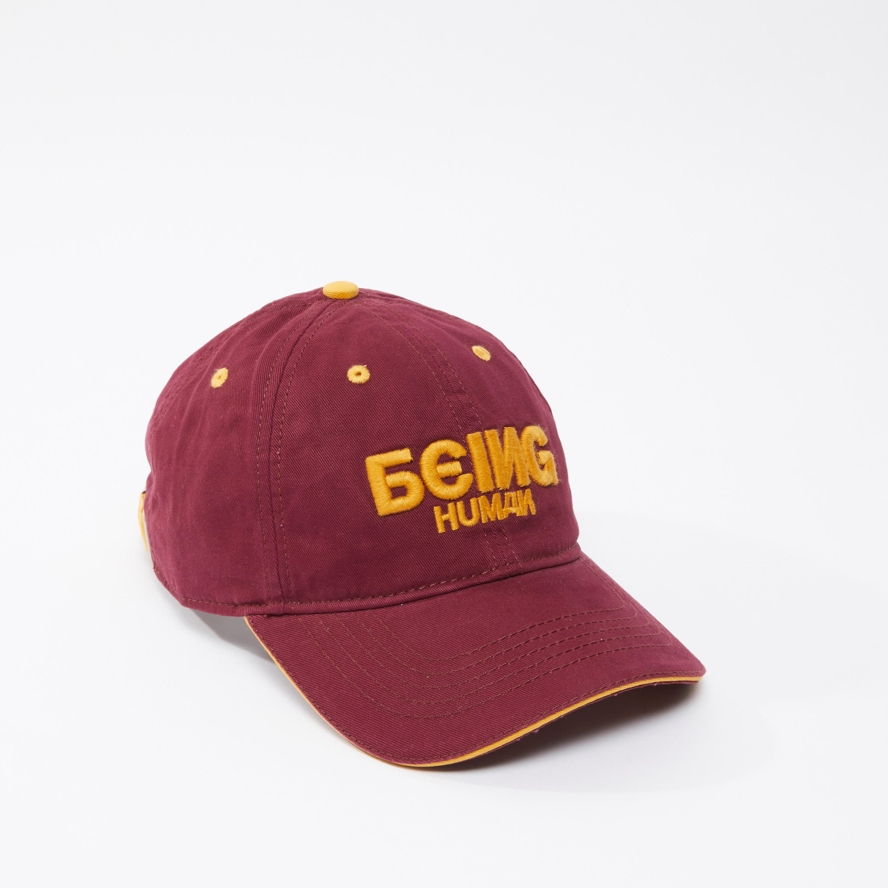قبعة كاب بإبزيم إغلاق وطبعات بيينج هيومان-men-caps-image-1