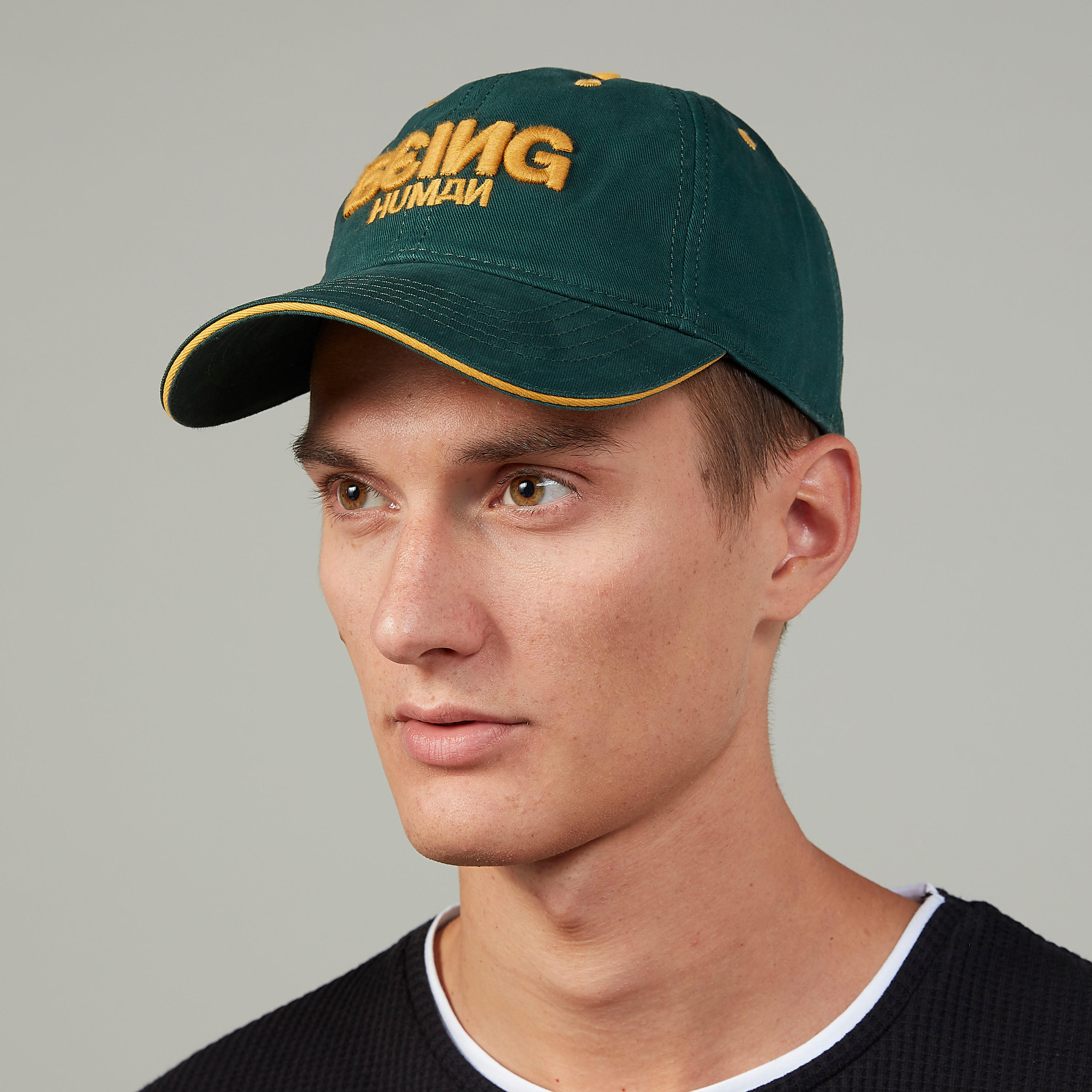 Being Human Printed Cap with Plate Buckle Closure-men-caps-image-2