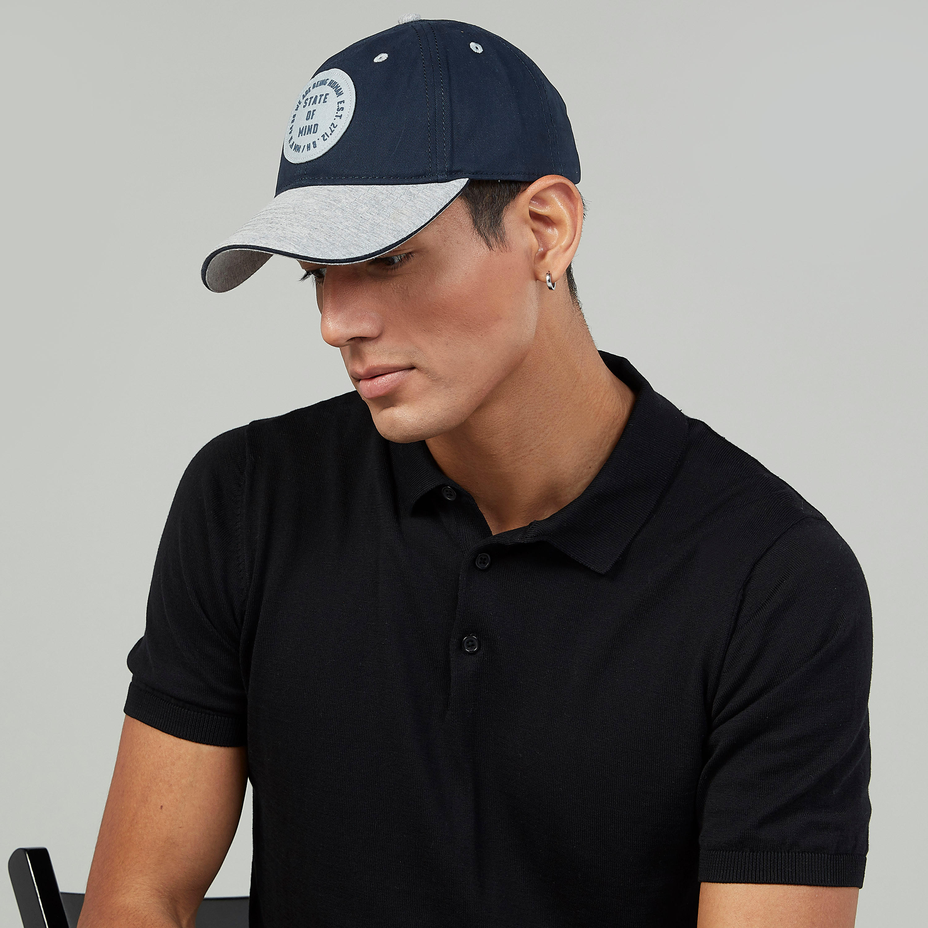 كاب بارز الملمس بإبزيم إغلاق من بيينج هيومان-men-caps-image-3