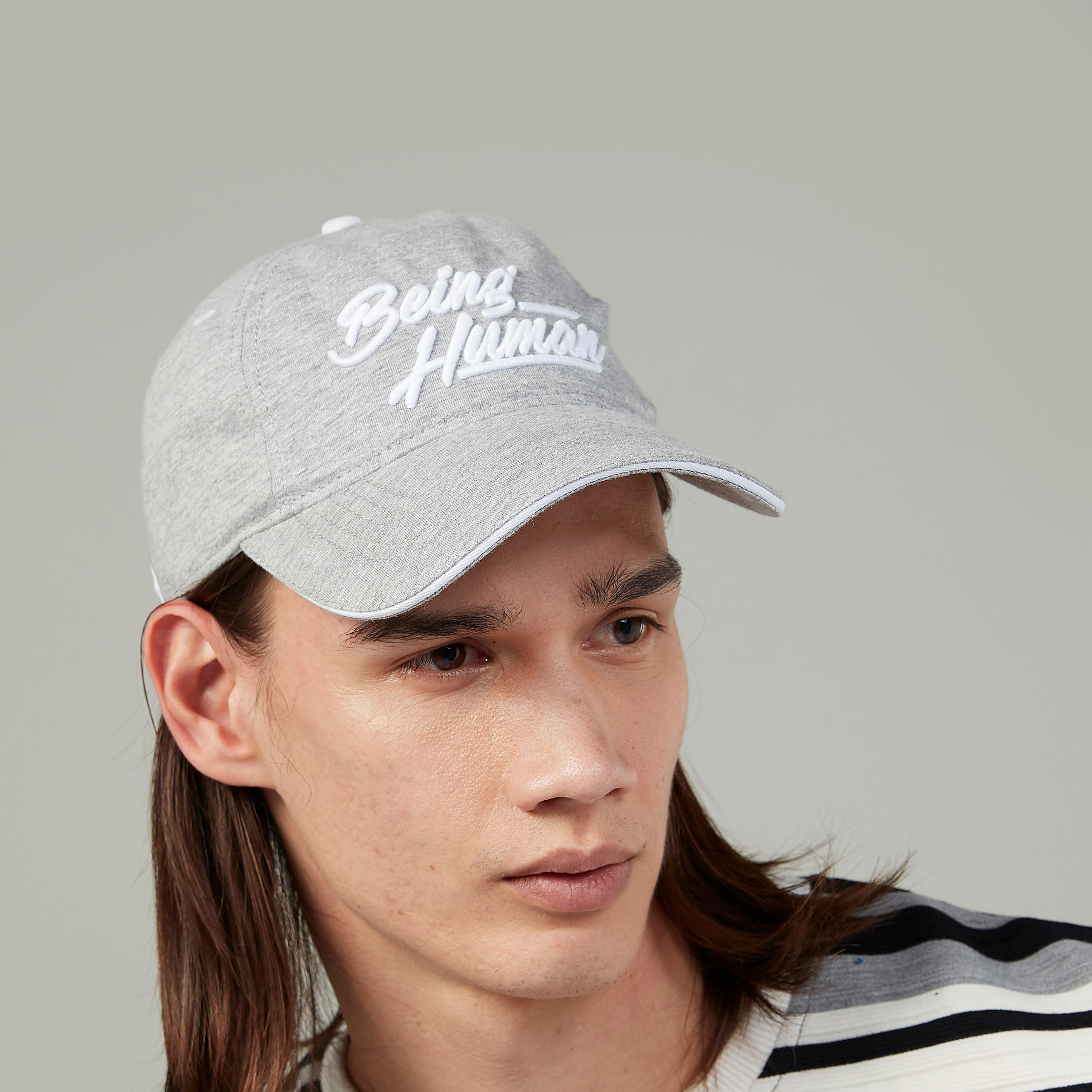 قبعة كاب بارز الملمس بإبزيم إغلاق بيينج هيومان-men-caps-image-3