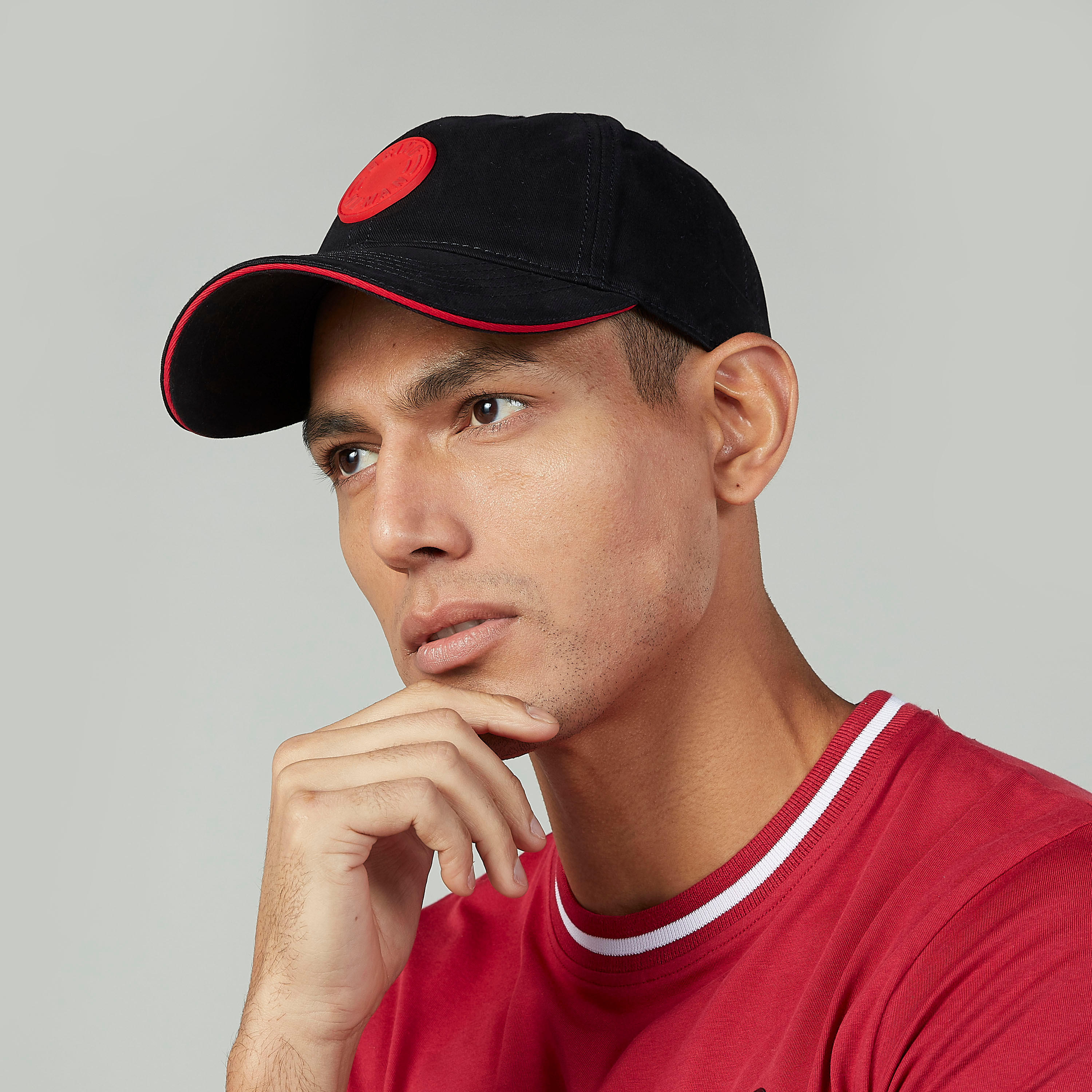 Being Human Textured Cap with Plate Buckle Closure-men-caps-image-2
