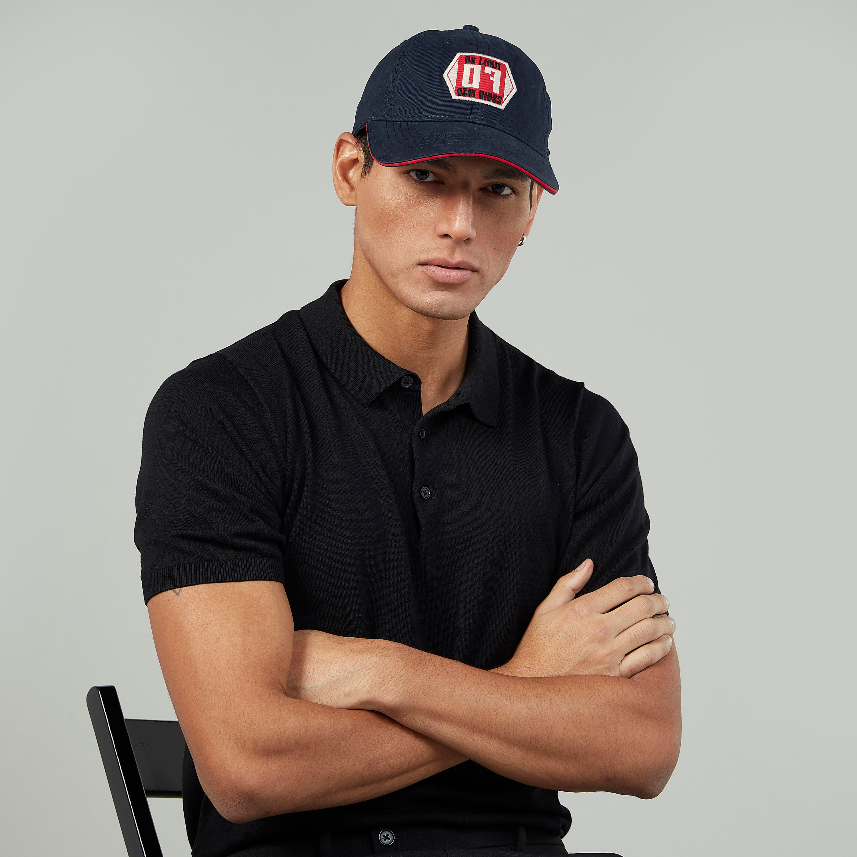 Being Human Textured Cap with Plate Buckle Closure-men-caps-image-2