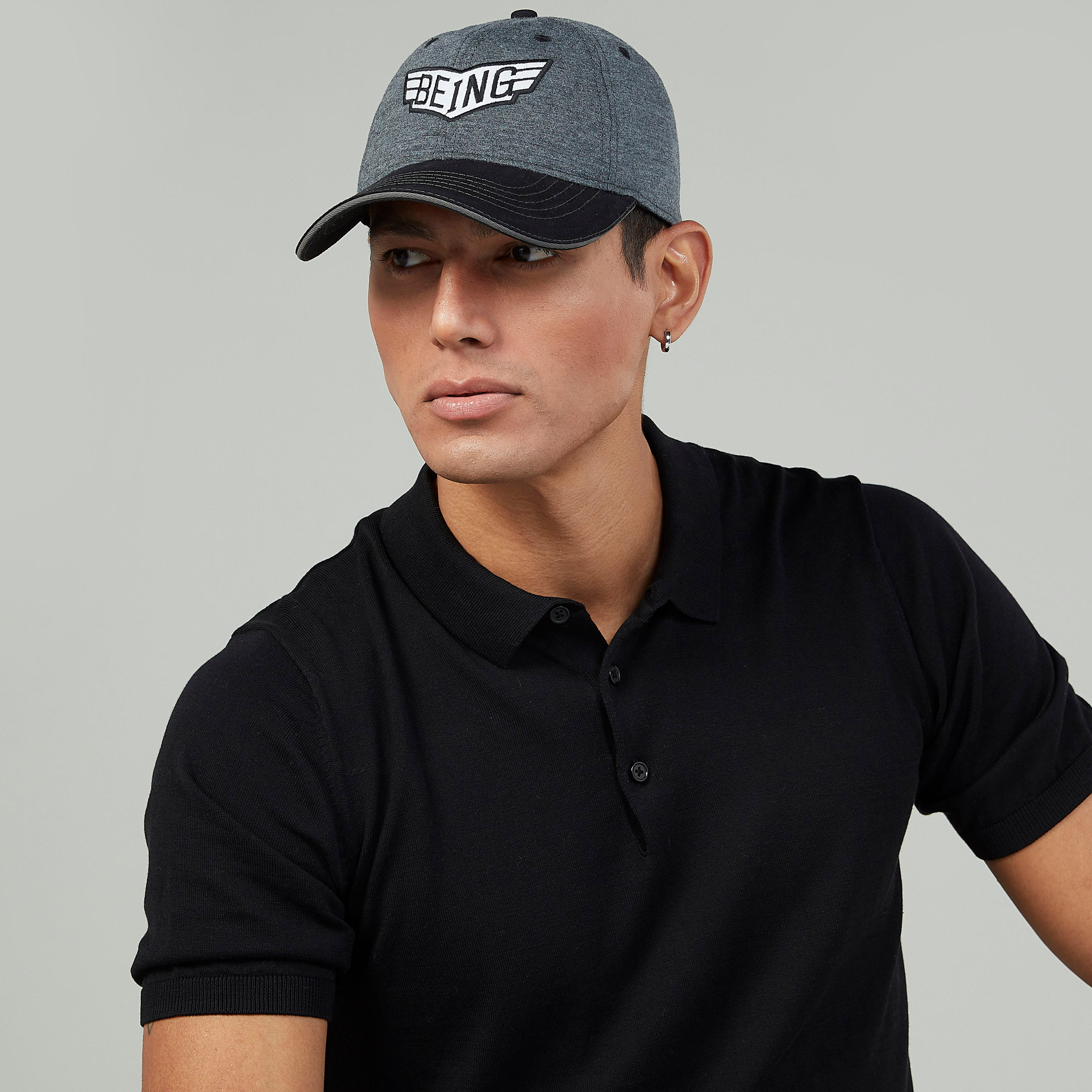 كاب بارز الملمس بإبزيم إغلاق من بيينج هيومان-men-caps-image-2