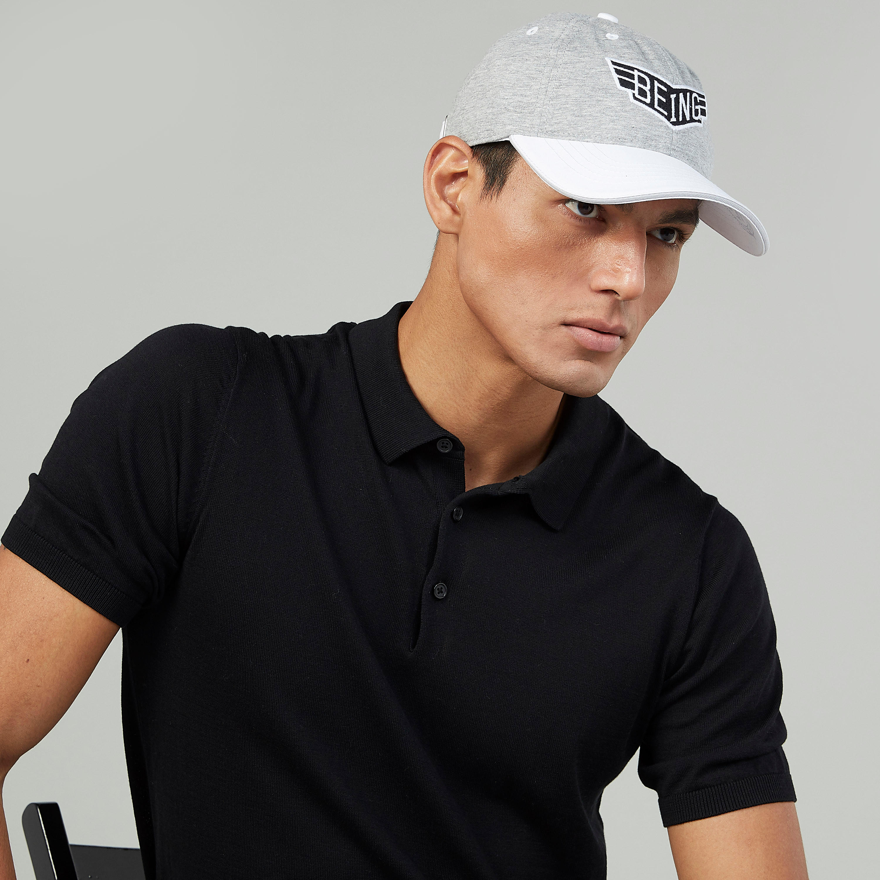 كاب بارز الملمس بإبزيم إغلاق من بيينج هيومان-men-caps-image-2