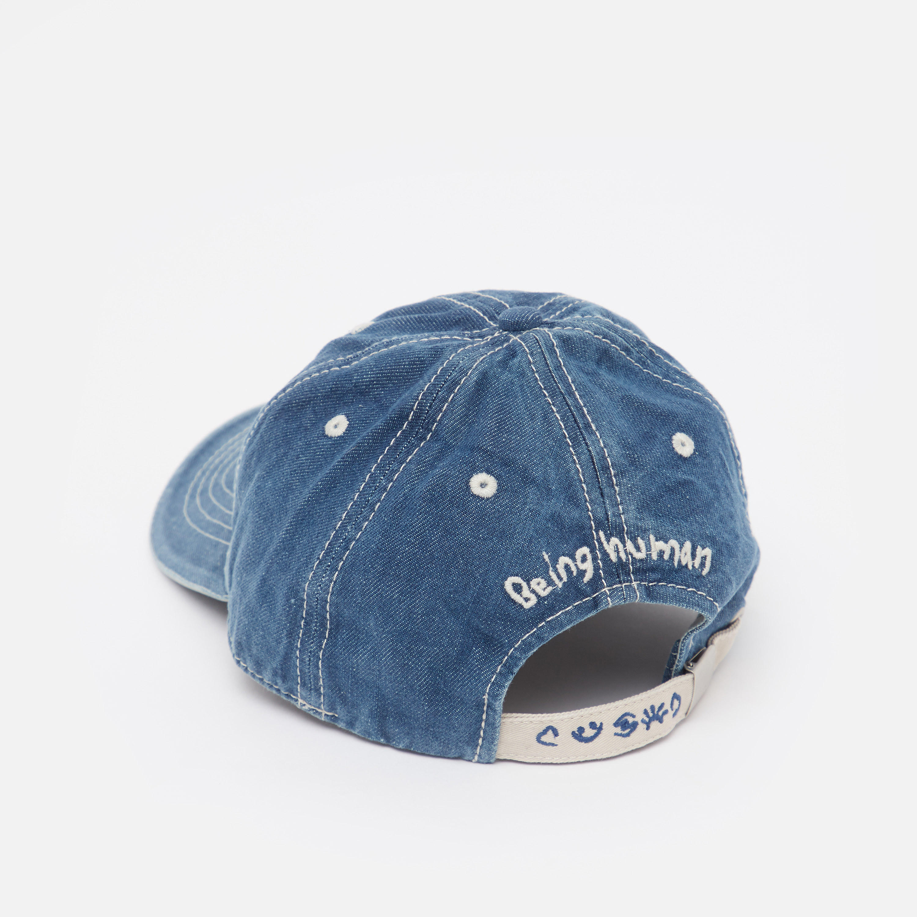 Being Human Textured Cap with Plate Buckle Closure-men-caps-image-4