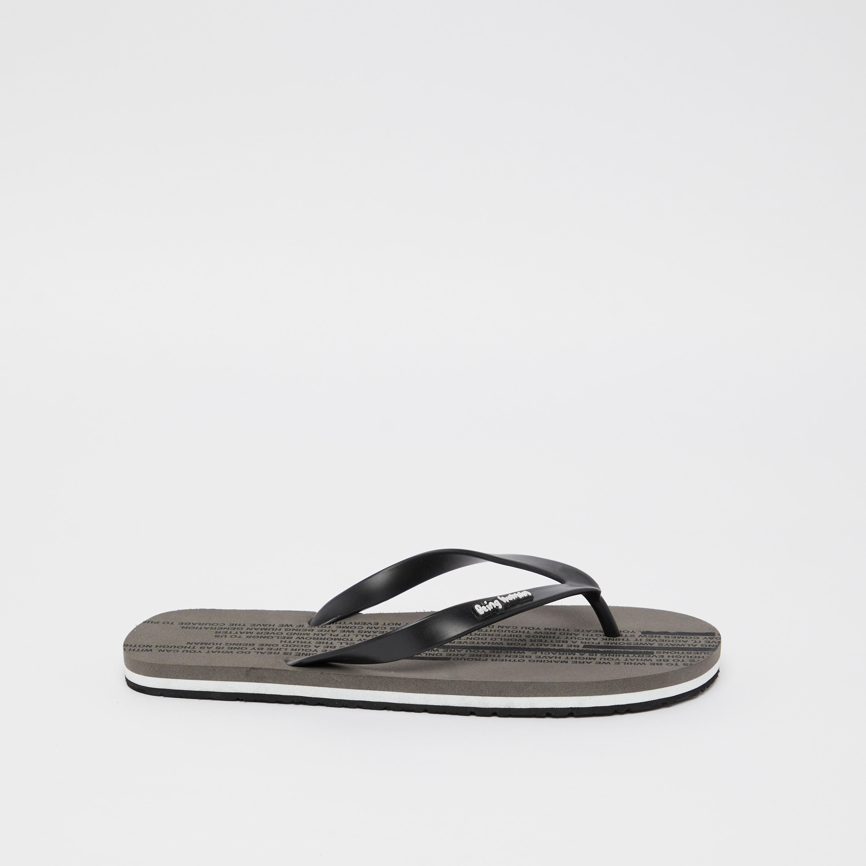 Being Human Printed Flip Flops with Textured Straps-men-shoes-flipflopsandslides-image-2