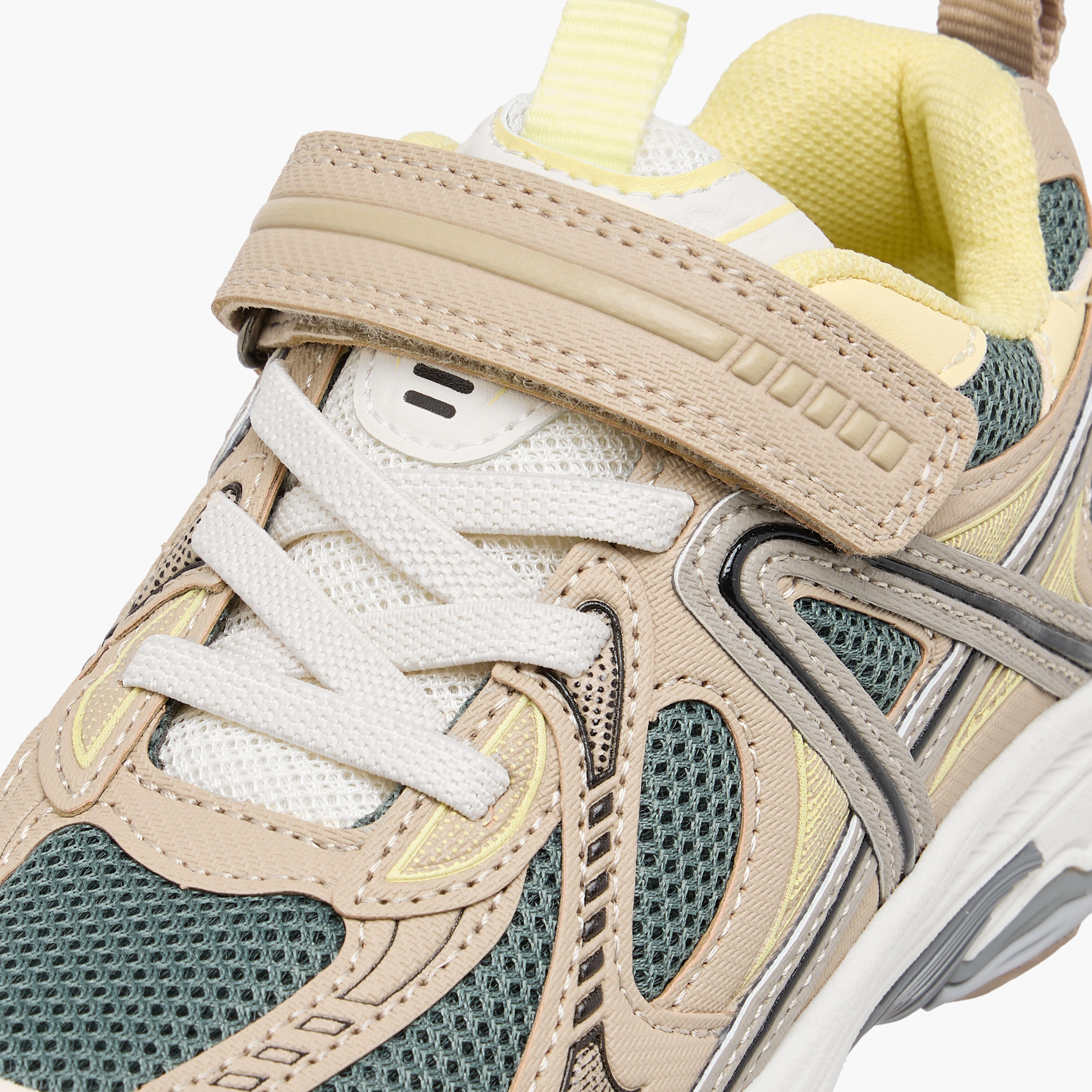 Juniors Panelled Sneakers with Hook and Loop Closure-boys-shoes-sneakers-image-4