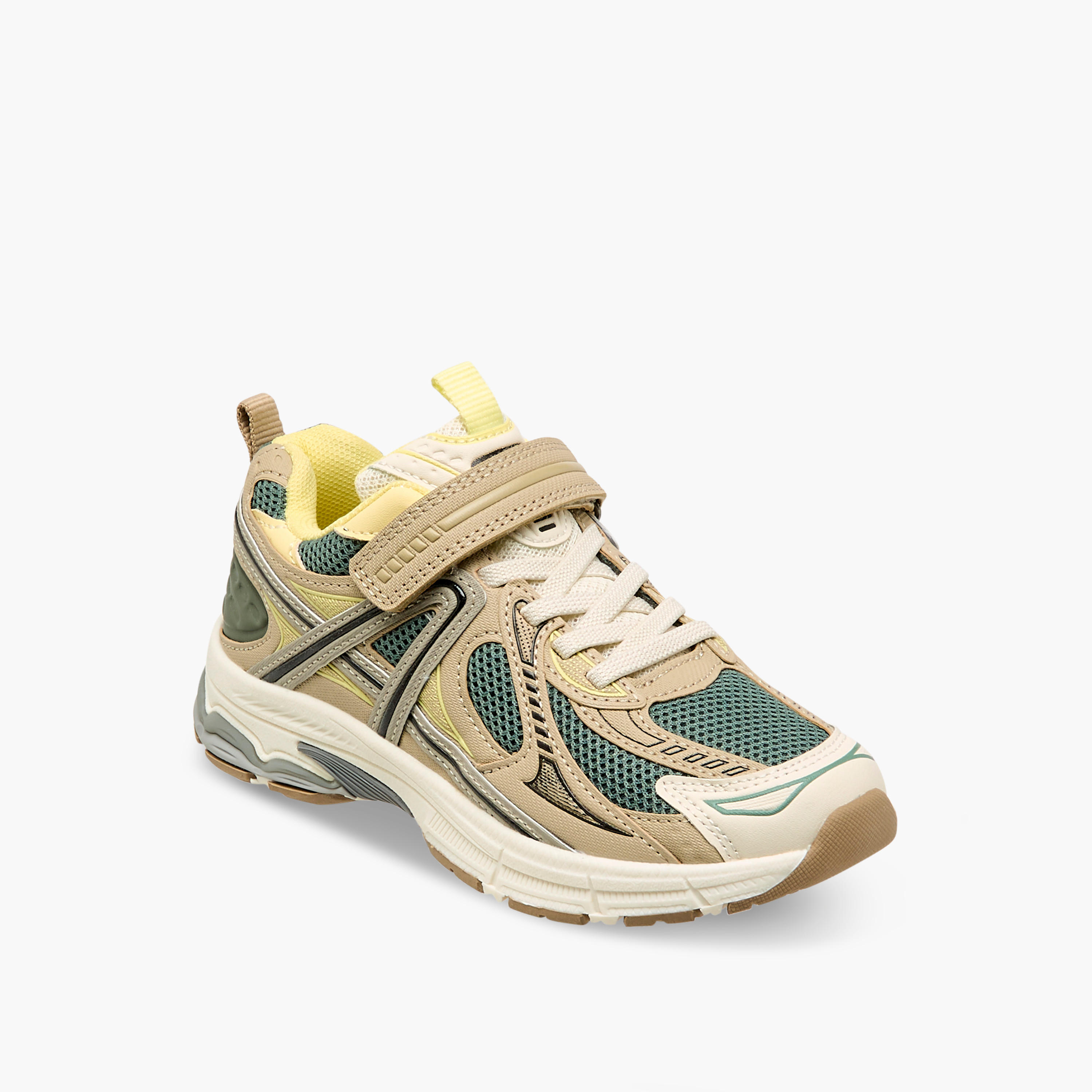 Mister Duchini Panelled Sneakers with Hook and Loop Closure-boys-shoes-sneakers-image-2