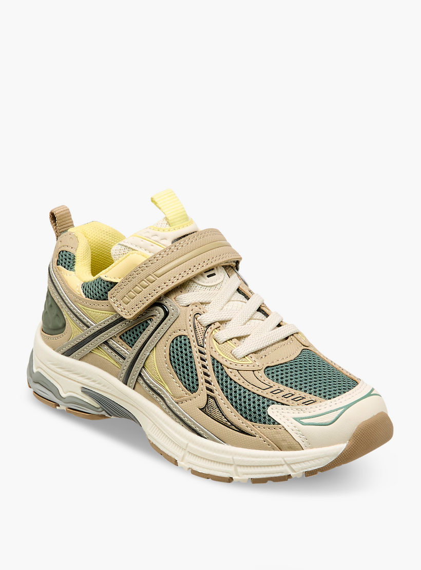 Mister Duchini Panelled Sneakers with Hook and Loop Closure-boys-shoes-sneakers-image-2