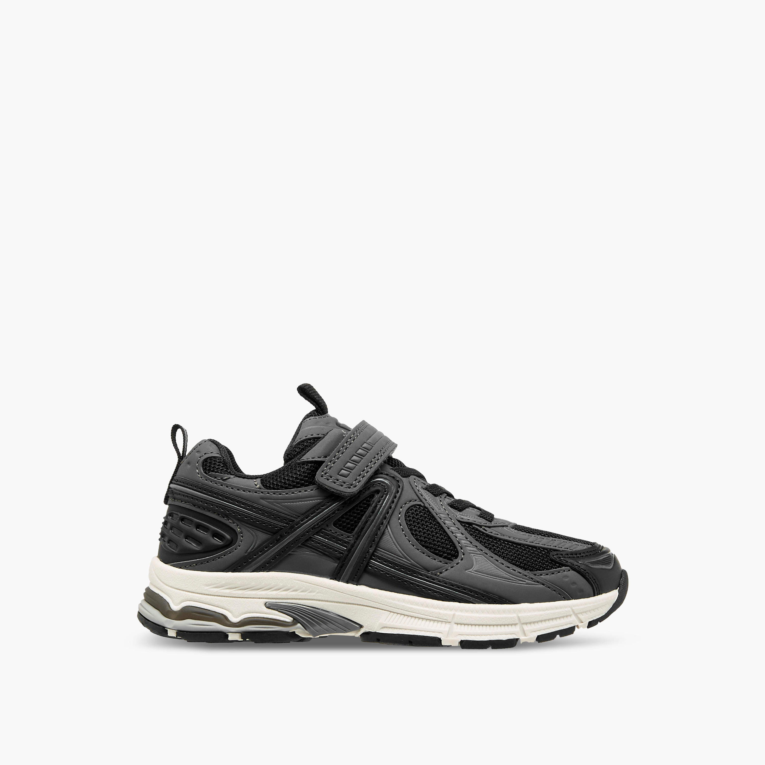 Mister Duchini Panelled Sneakers with Hook and Loop Closure-boys-shoes-sneakers-image-3