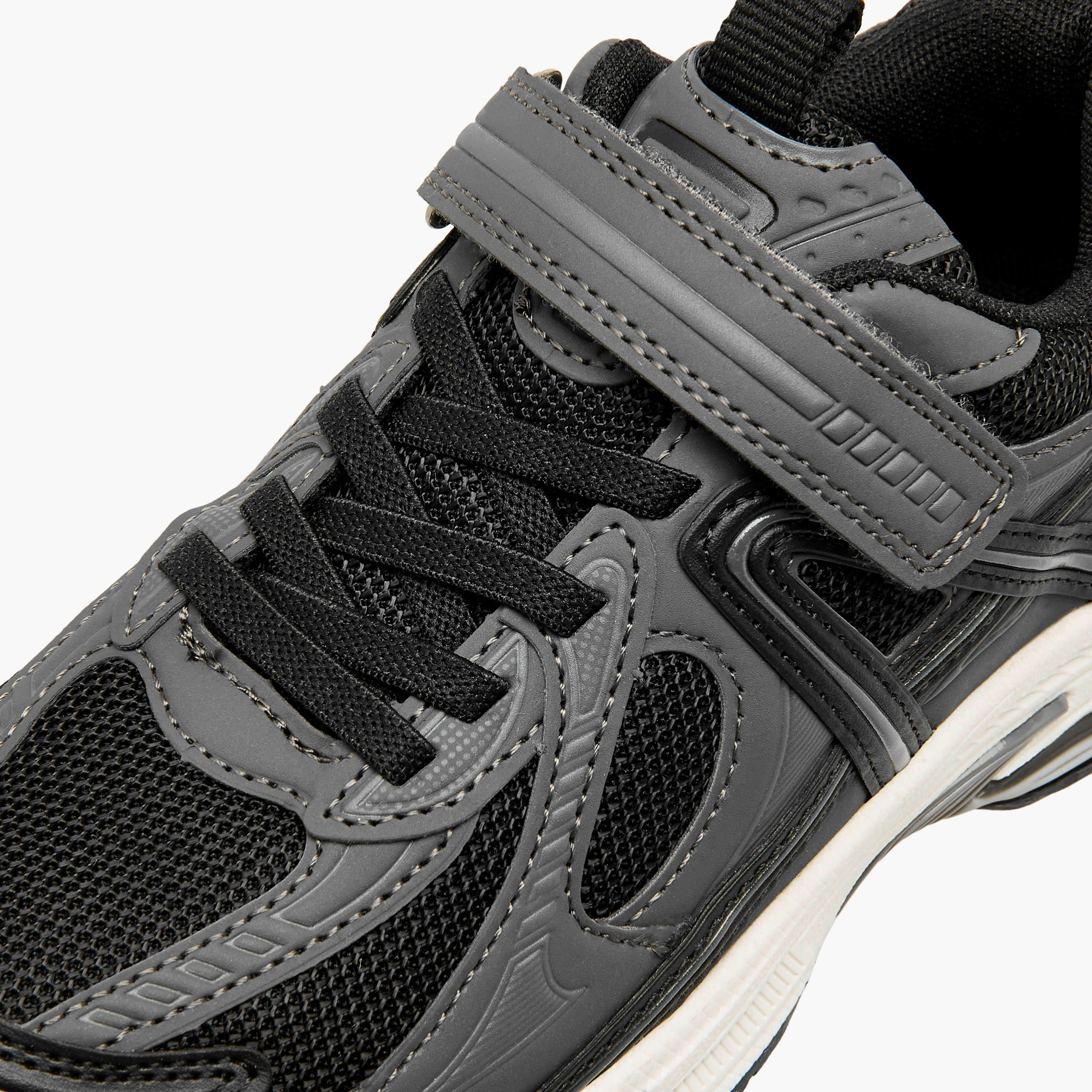 Mister Duchini Panelled Sneakers with Hook and Loop Closure-boys-shoes-sneakers-image-4