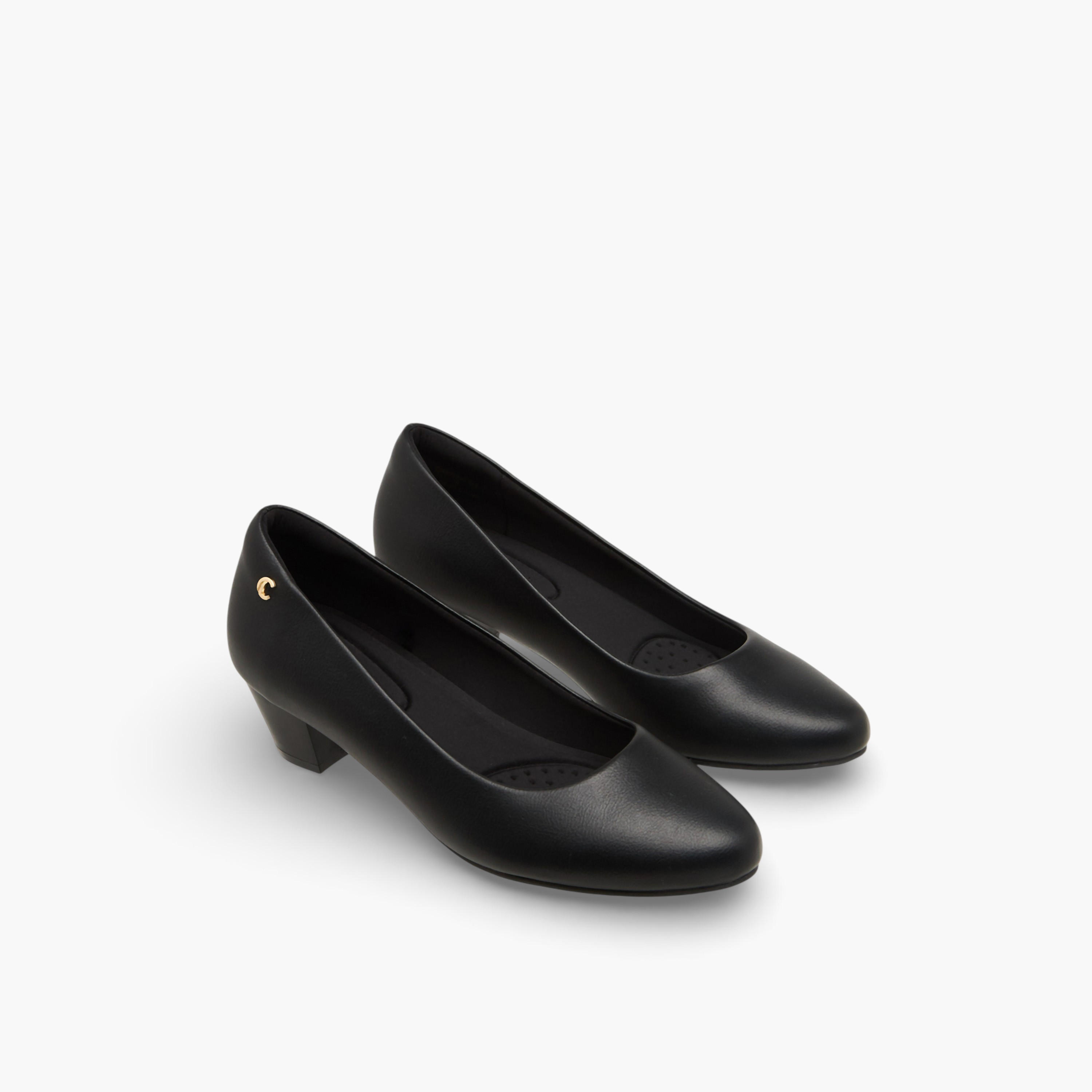 حذاء بومب بكعب سميك للنساء من لو كونفورت-women-shoes-heels-image-1