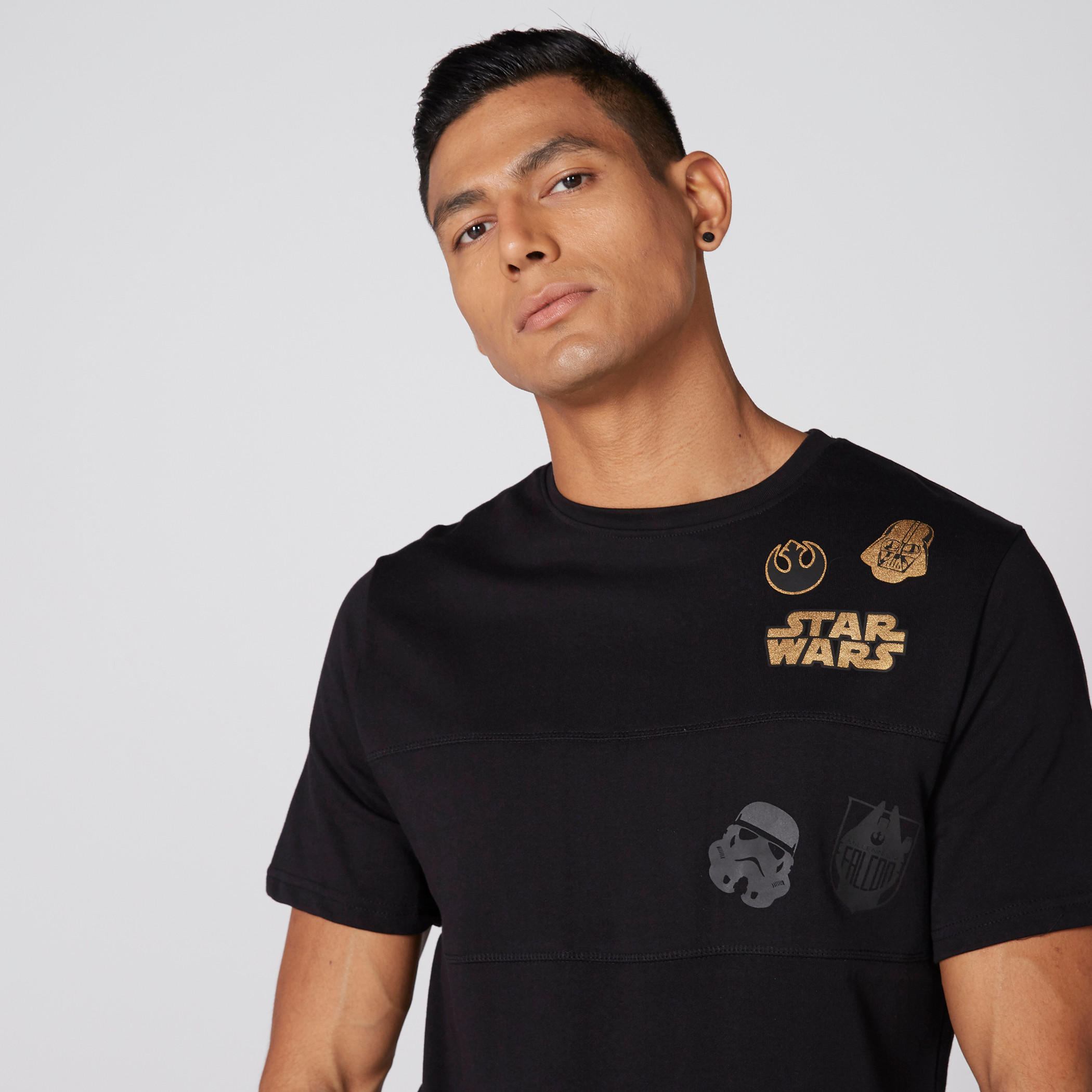 تيشيرت بياقة مستديرة وأكمام قصيرة وطبعات ستار وورز-men-clothing-tshirtsandpolos-tshirts-image-3