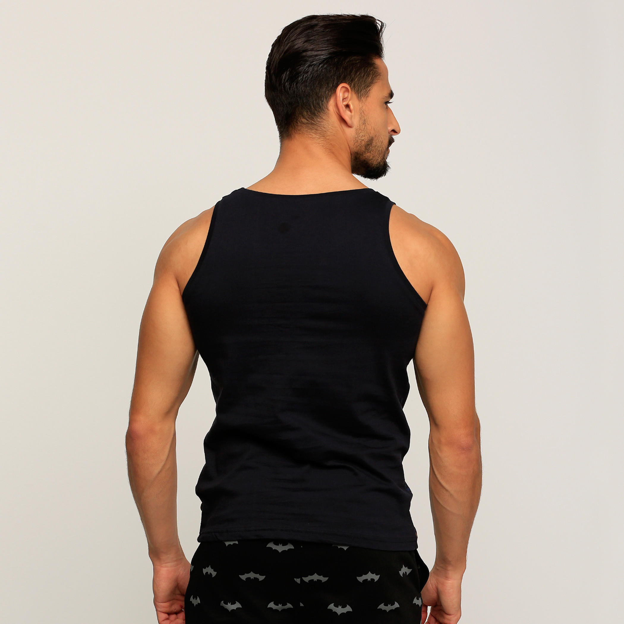 تيشيرت دون أكمام بطبعات سوبرمان وياقة مستديرة-men-clothing-tshirtsandpolos-tshirts-image-2