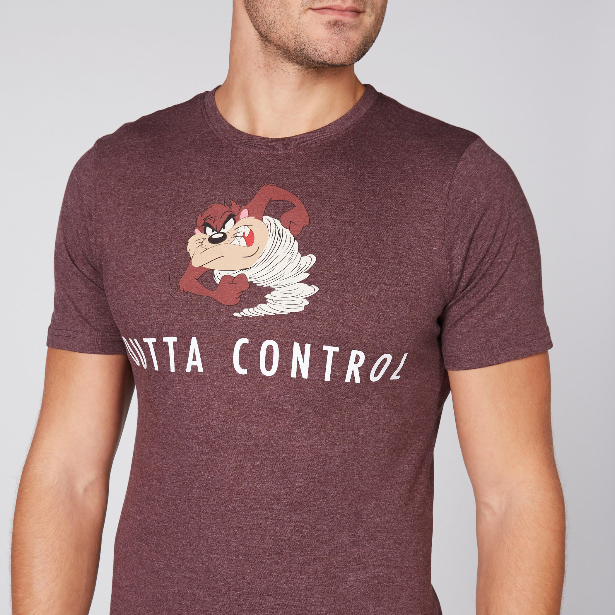 تيشيرت بياقة مستديرة وأكمام قصيرة مع طبعات تازمانيان ديفل-men-clothing-tshirtsandpolos-tshirts-image-3